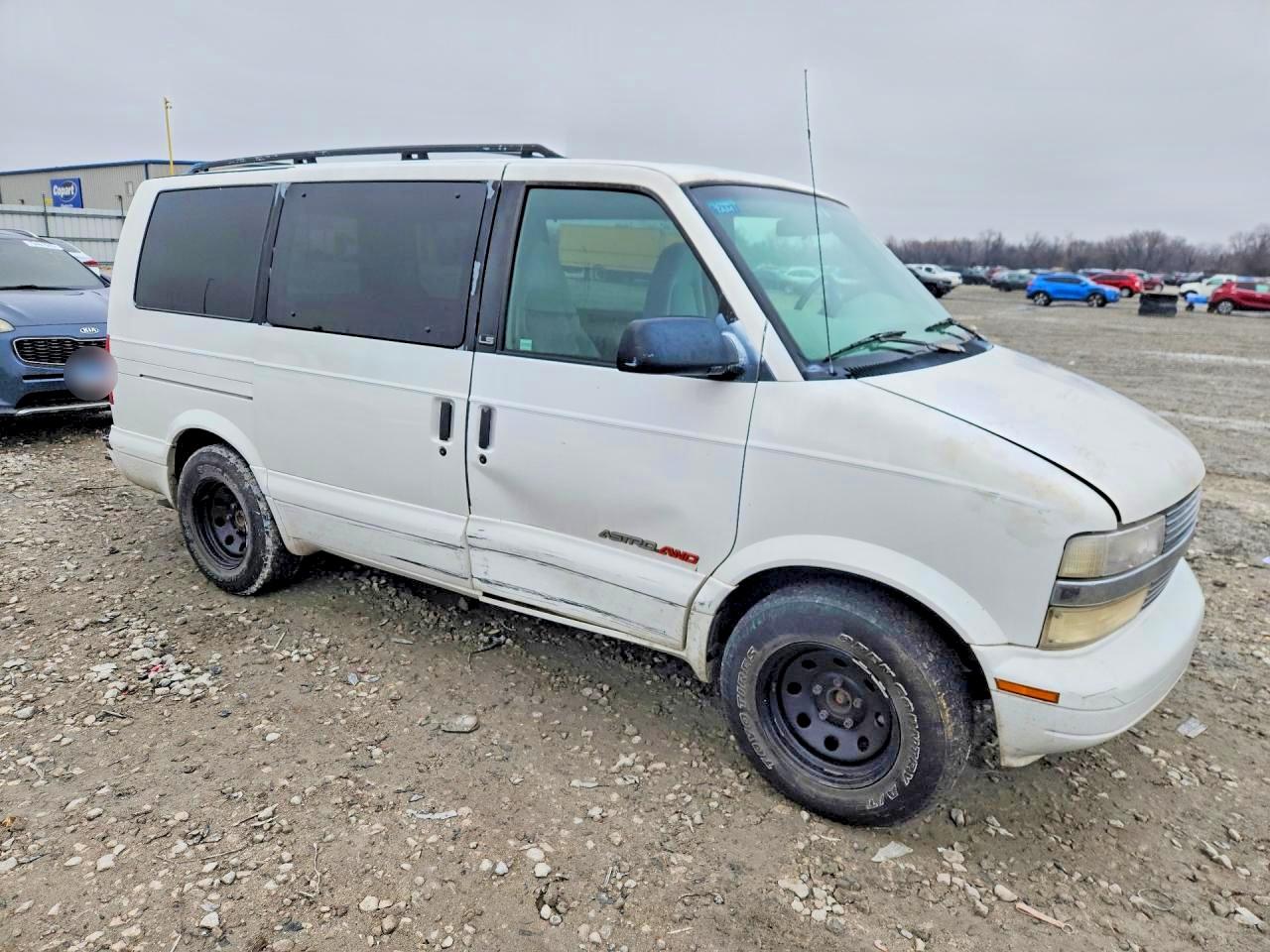 1997 Chevrolet Astro White vin: 1GNEL19W3VB165814