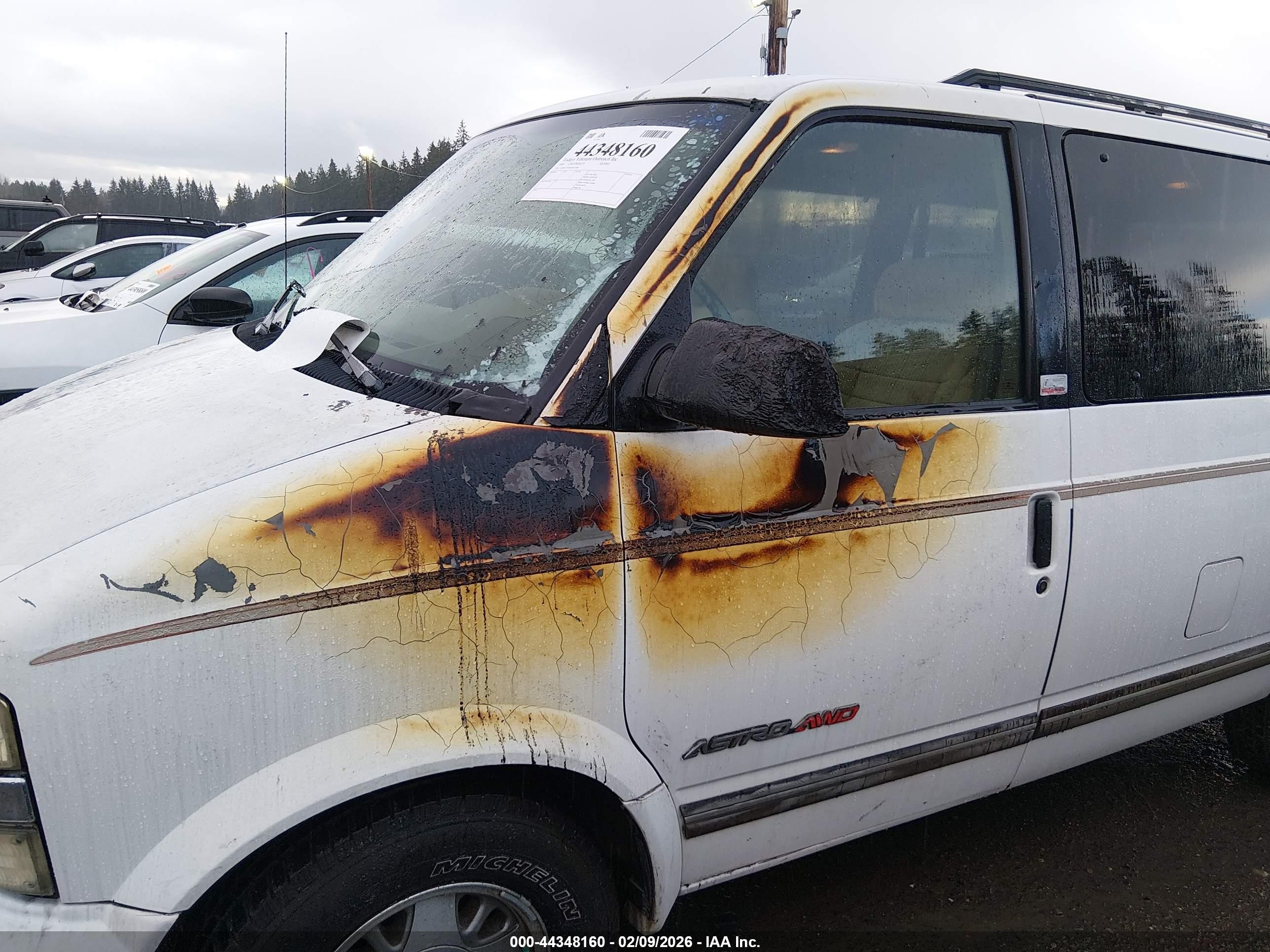 1995 Chevrolet Astro   Белый vin: 1GNEL19W6SB103061