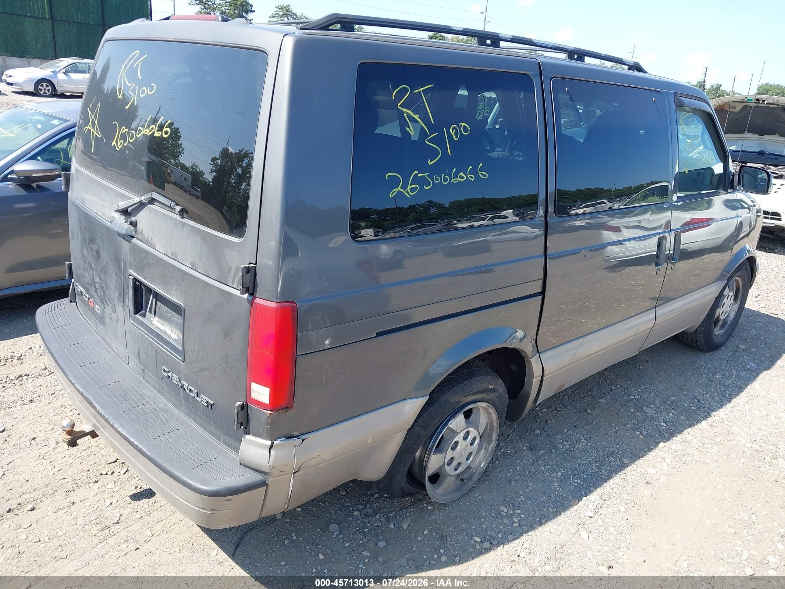 2003 Chevrolet Astro Passenger Ls Gray vin: 1GNEL19X83B118705