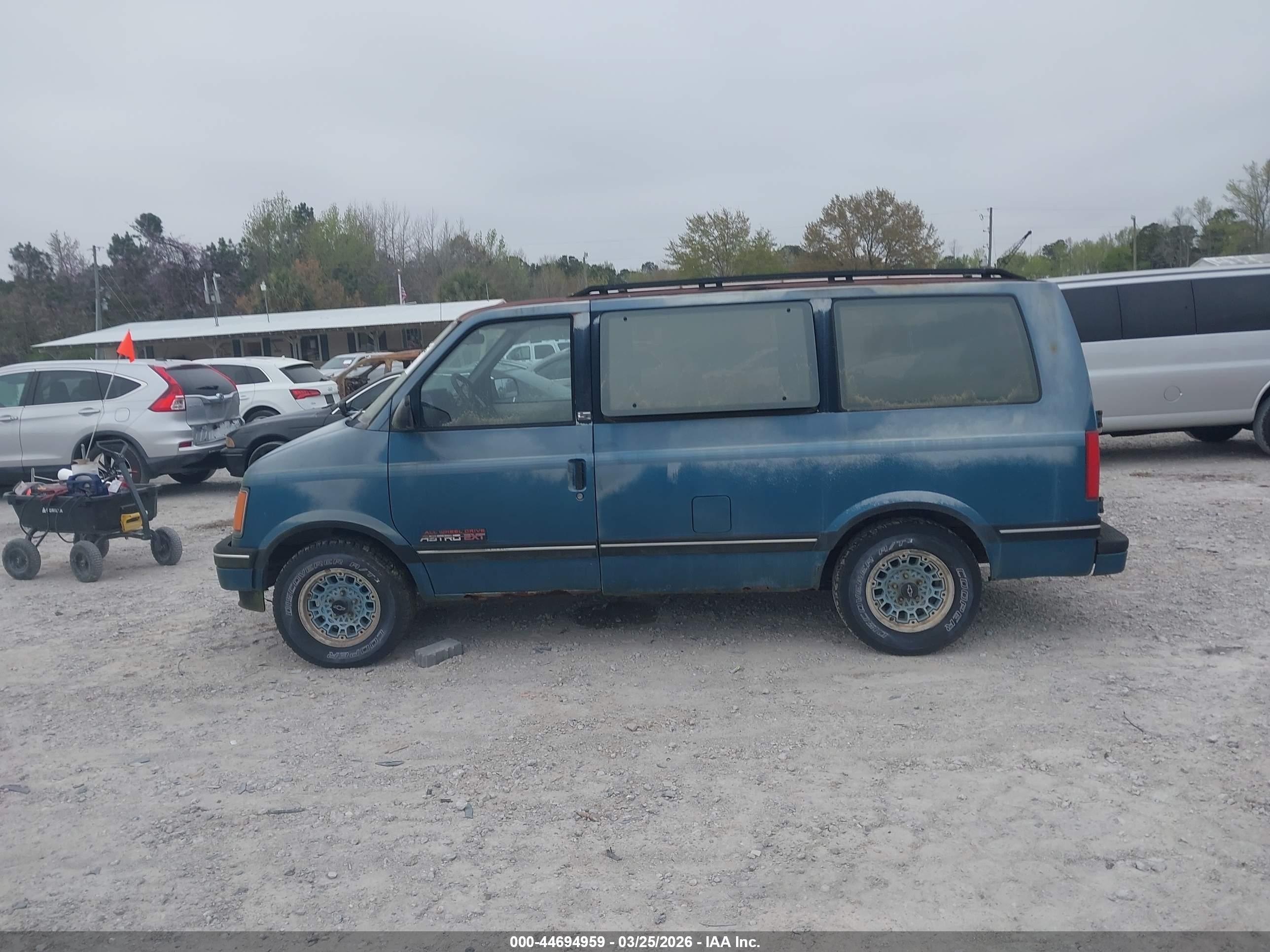 1991 Chevrolet Astro   Blue vin: 1GNEL19Z5MB123122