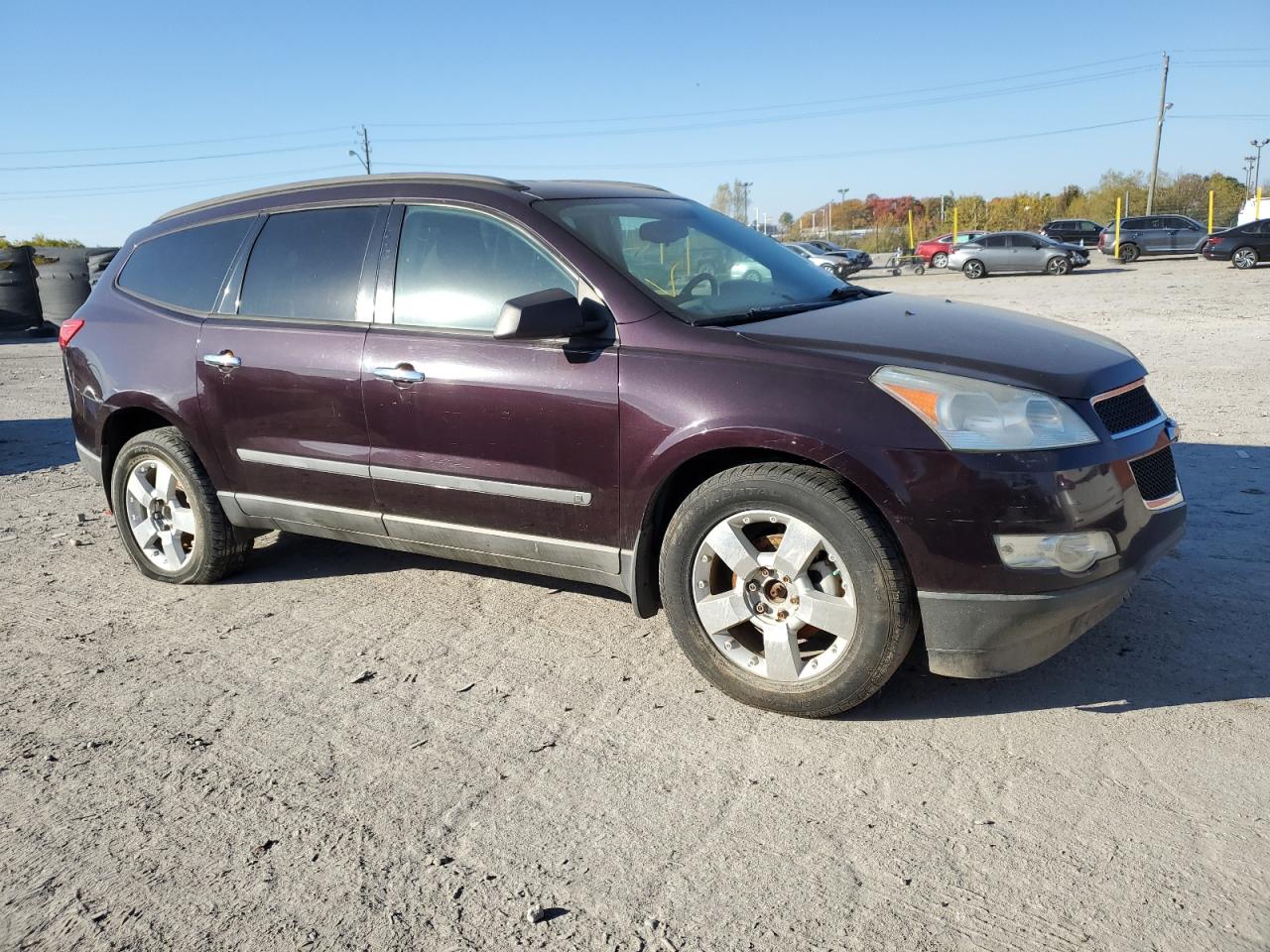 2009 Chevrolet Traverse Ls Фиолетовый vin: 1GNER13D39S150533