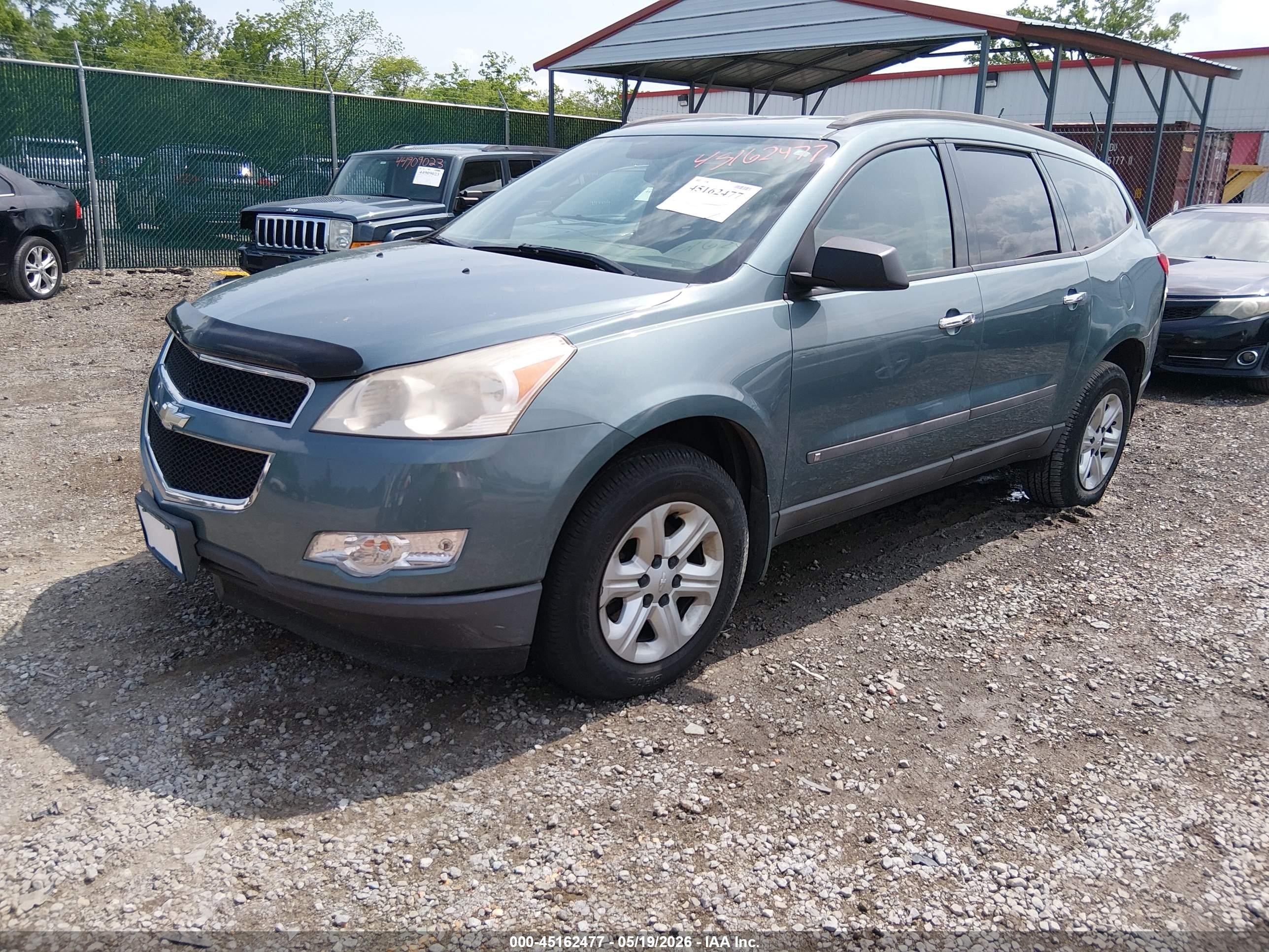 2009 Chevrolet Traverse Ls Green vin: 1GNER13D79S166511