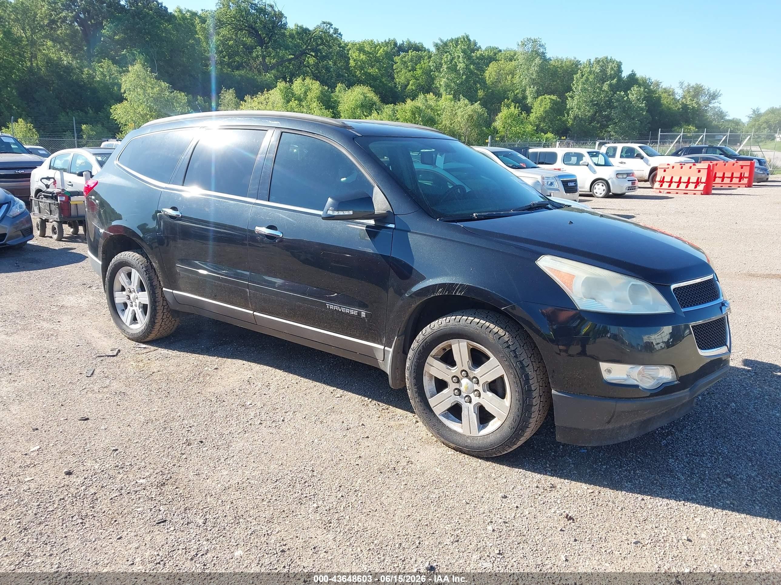 2009 Chevrolet Traverse Lt Black vin: 1GNER23D09S174892