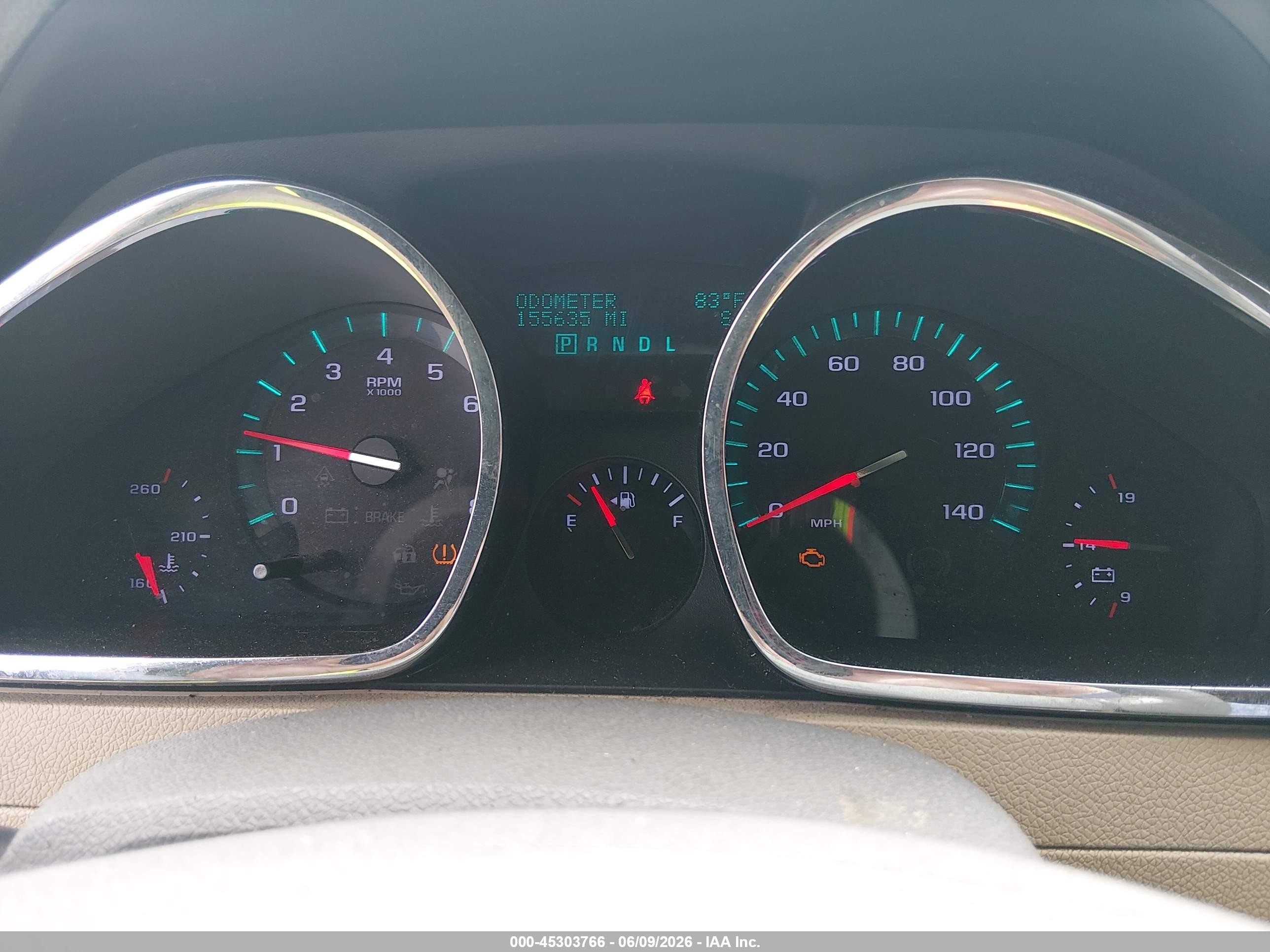 2009 Chevrolet Traverse Lt White vin: 1GNER23D09S176268