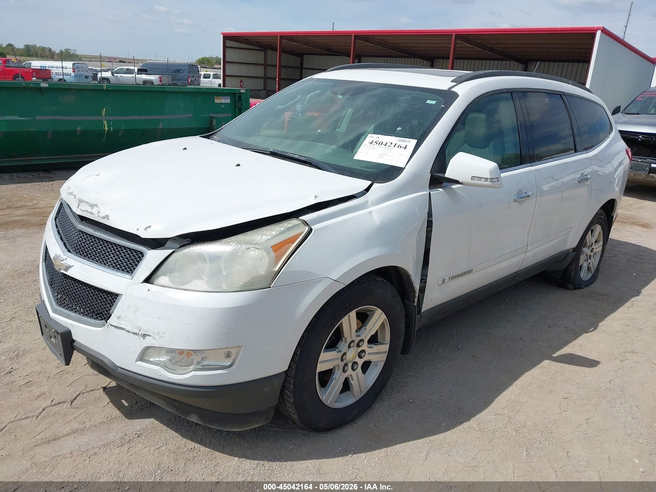 2009 Chevrolet Traverse Lt Белый vin: 1GNER23D29S135897