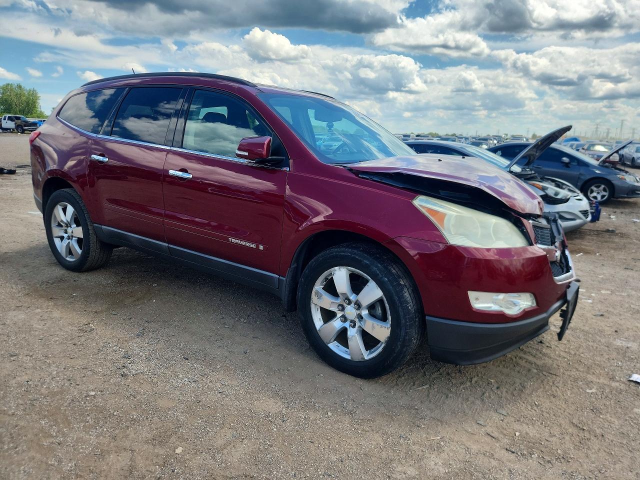 2009 Chevrolet Traverse Lt Red vin: 1GNER23D69S178932