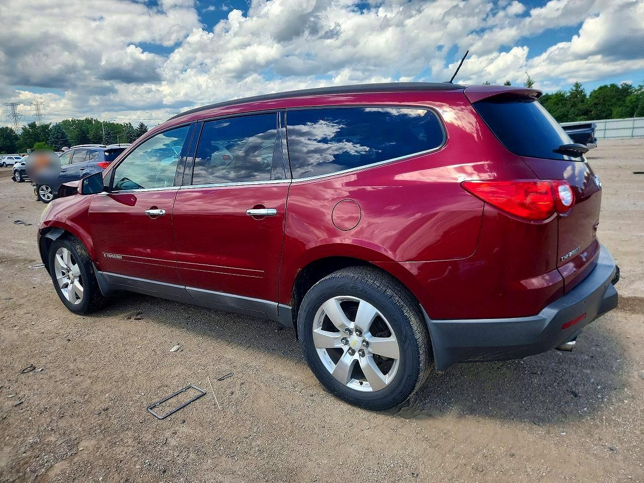 2009 Chevrolet Traverse Lt Red vin: 1GNER23D69S178932