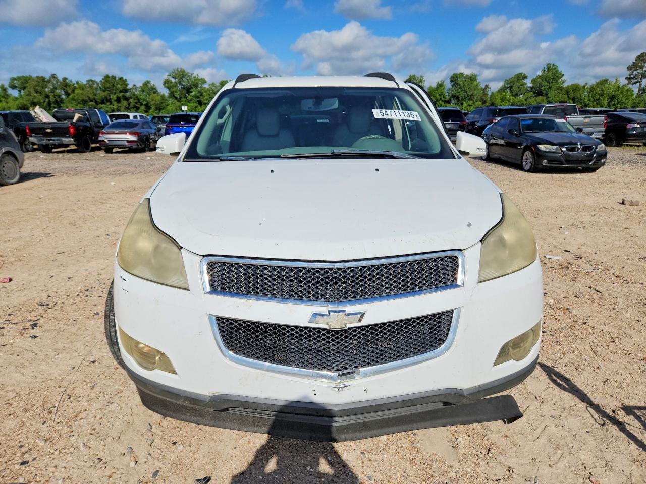 2009 Chevrolet Traverse Lt White vin: 1GNER23D89S172114