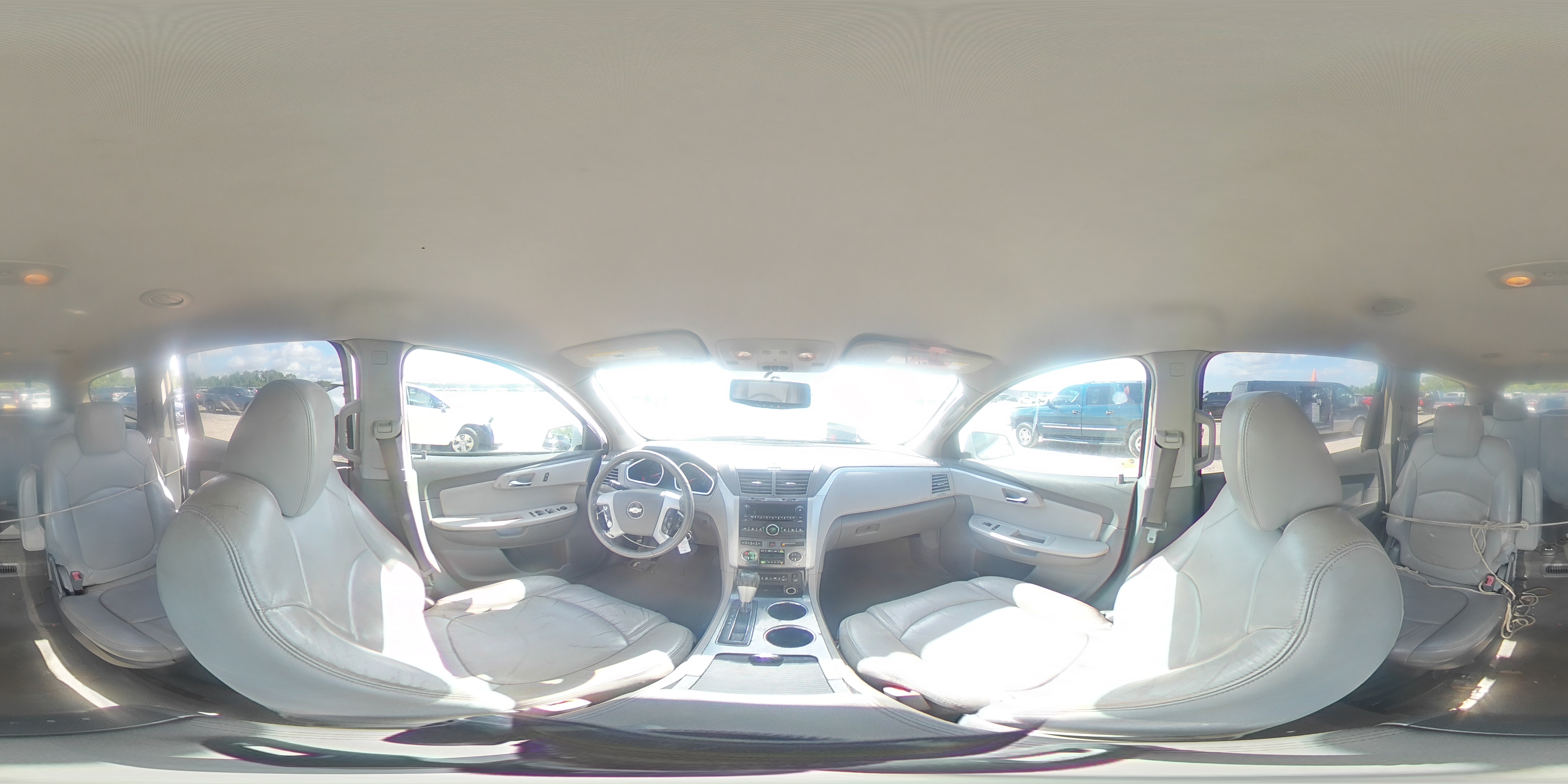 2009 Chevrolet Traverse Lt White vin: 1GNER23D89S172114