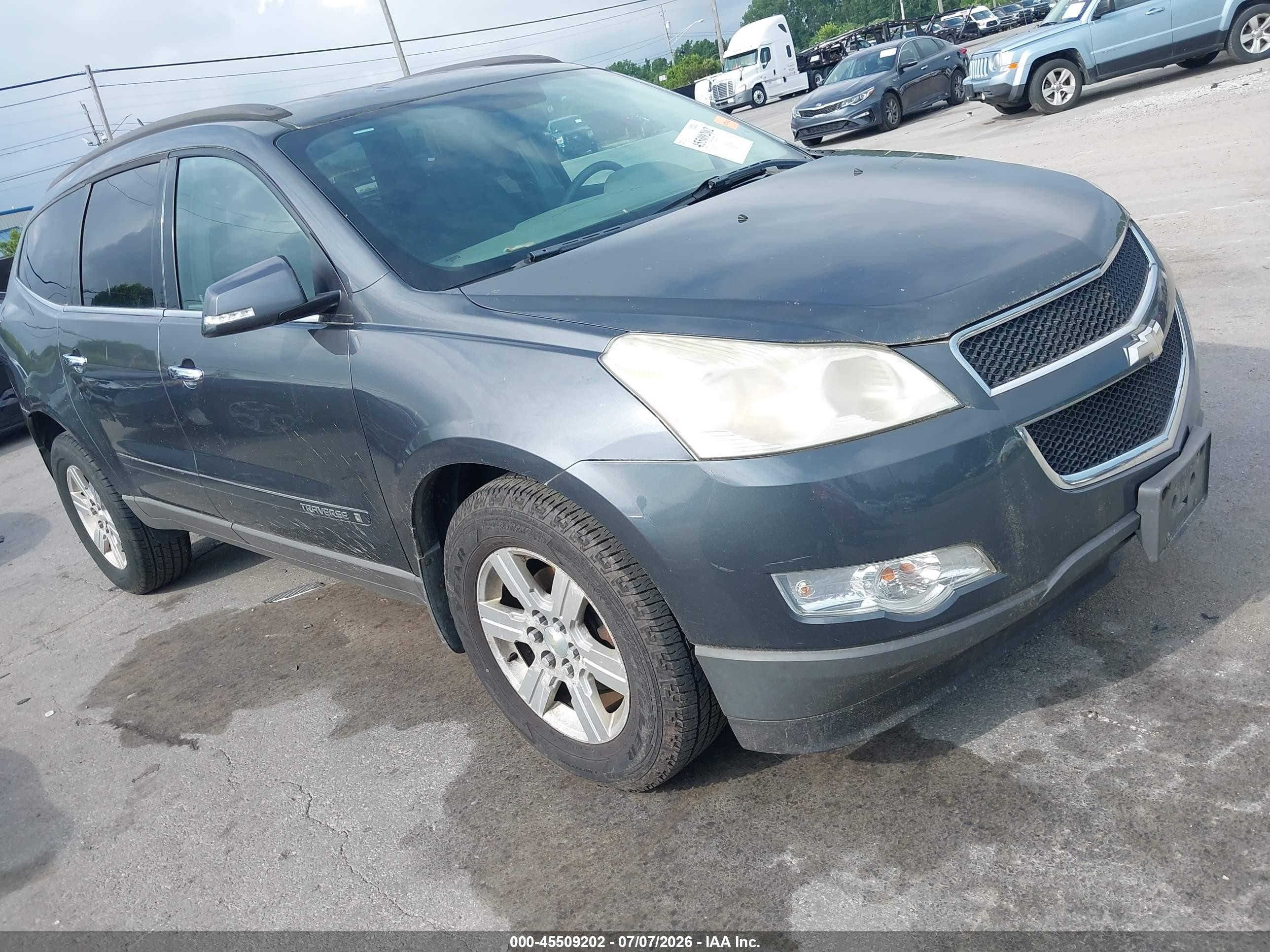 2009 Chevrolet Traverse Lt Gray vin: 1GNER23D99S100600