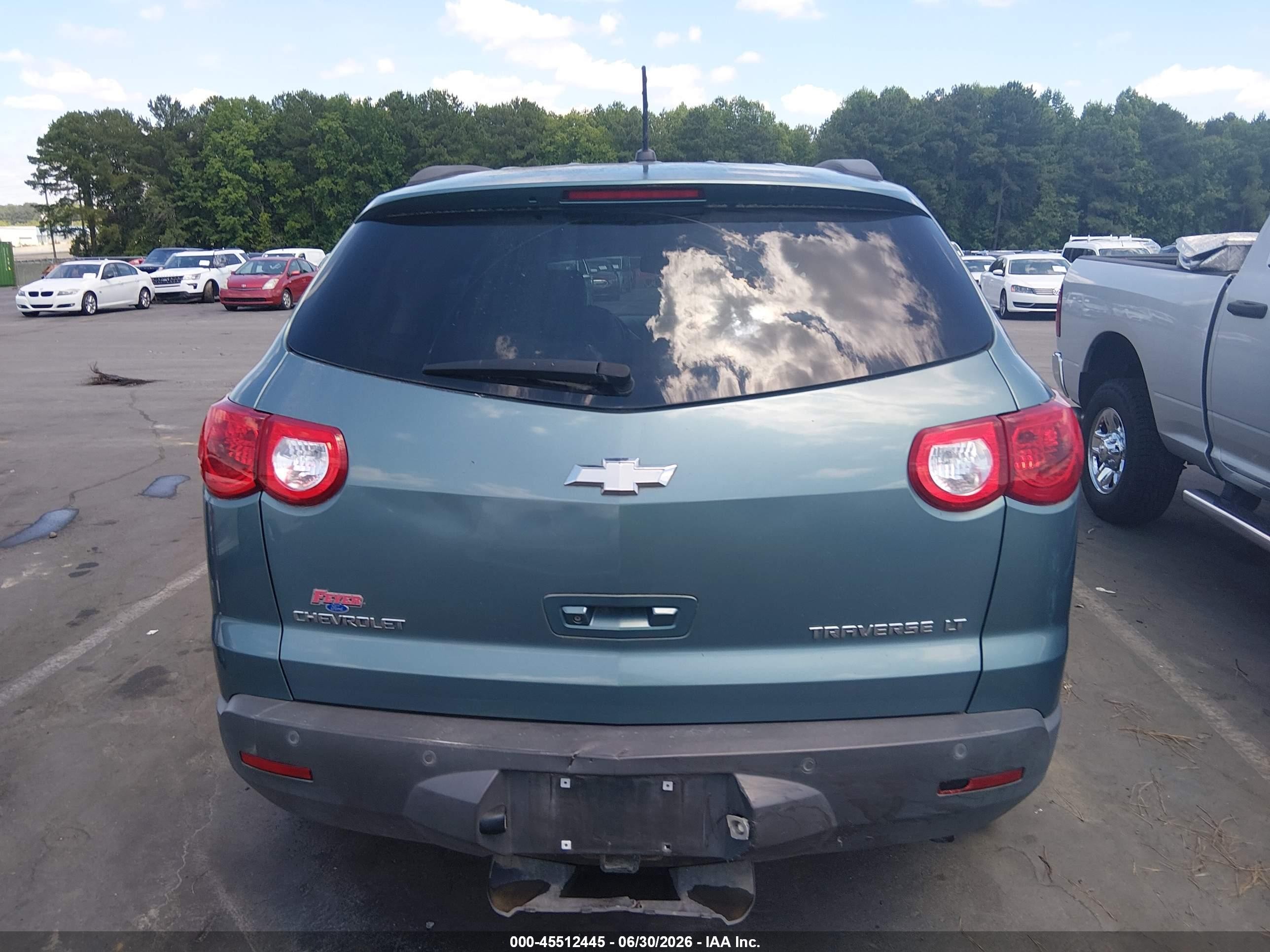 2009 Chevrolet Traverse Lt Teal vin: 1GNER23D99S122631