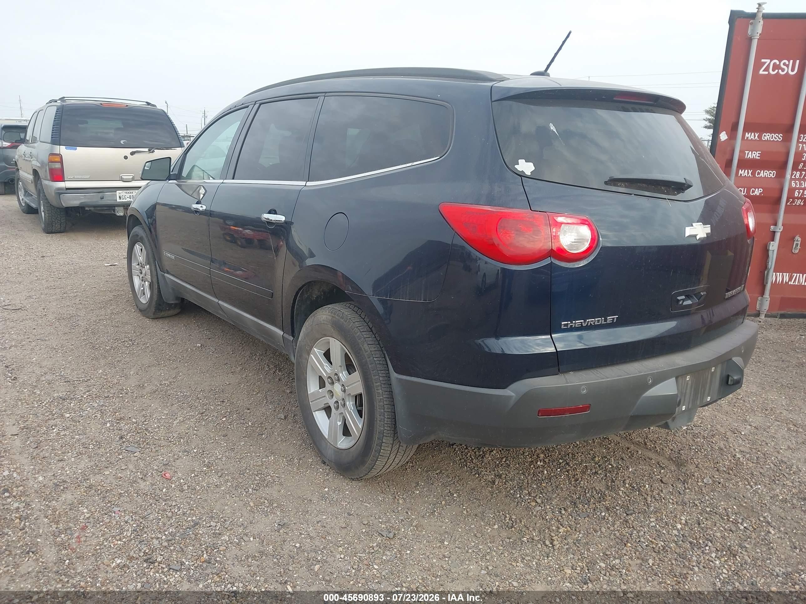 2009 Chevrolet Traverse Lt Dark Blue vin: 1GNER23DX9S145982