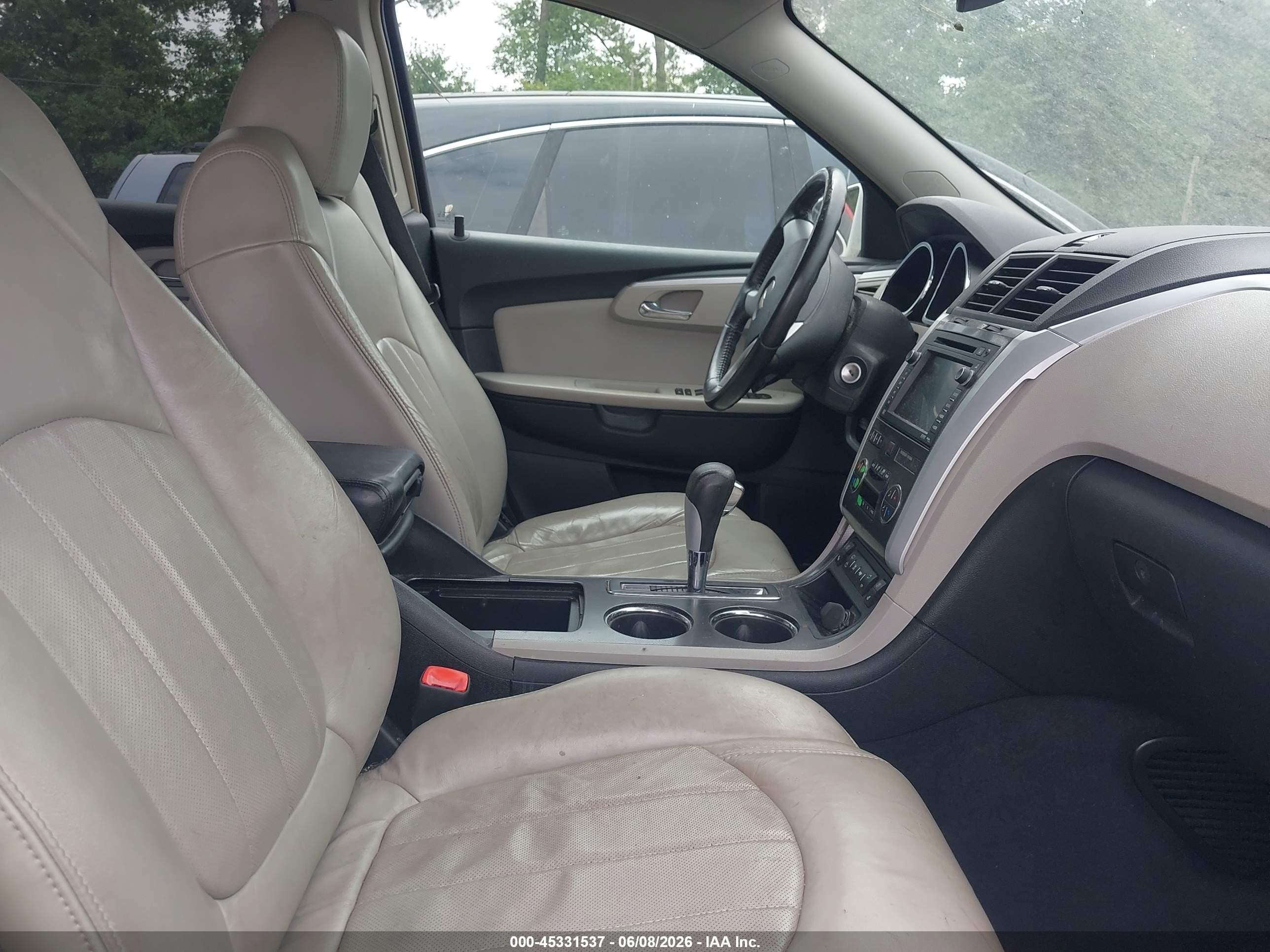 2009 Chevrolet Traverse Ltz White vin: 1GNER33D79S112993