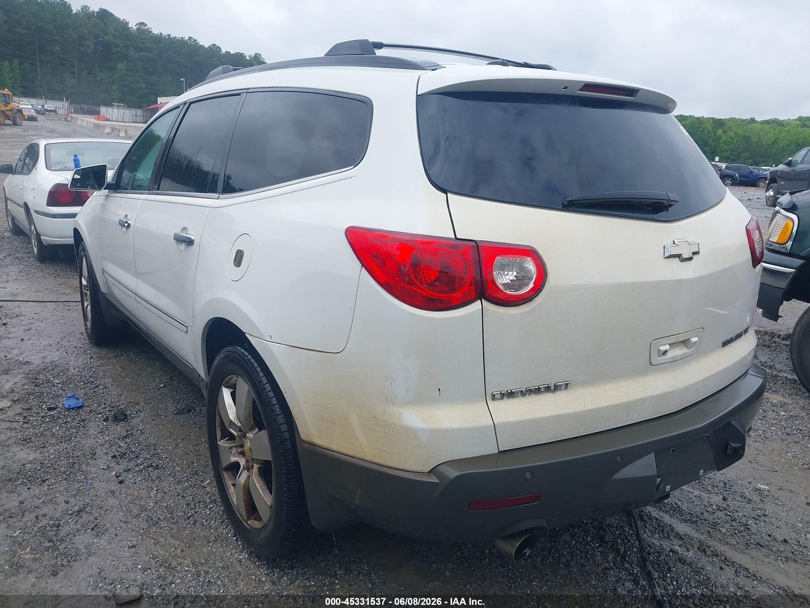 2009 Chevrolet Traverse Ltz White vin: 1GNER33D79S112993