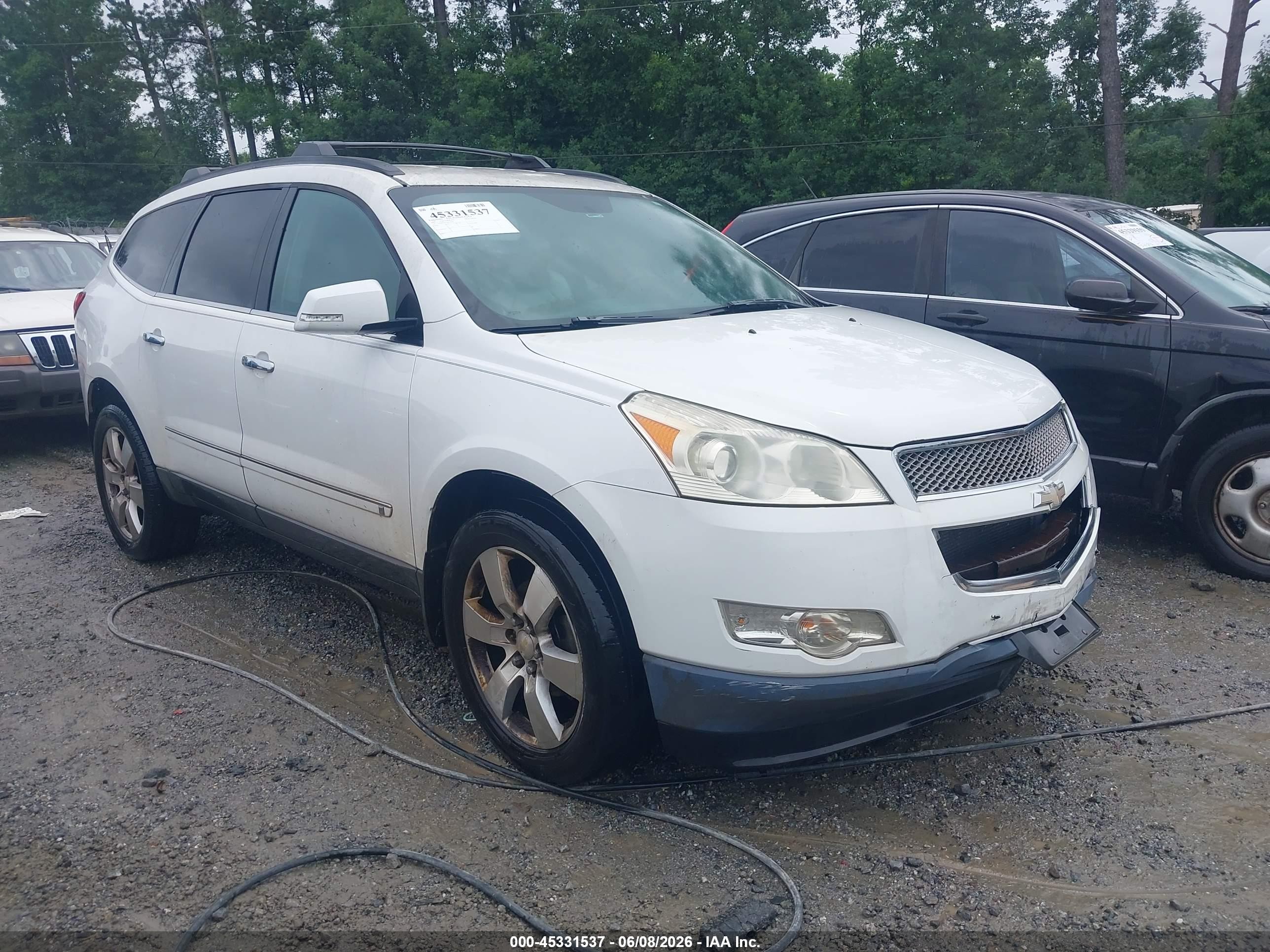 2009 Chevrolet Traverse Ltz White vin: 1GNER33D79S112993