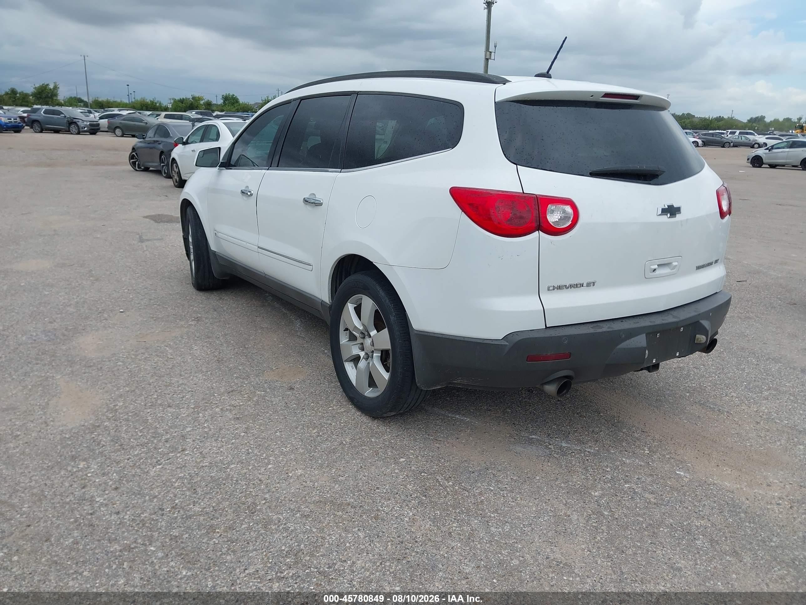 2009 Chevrolet Traverse Ltz White vin: 1GNER33DX9S137080