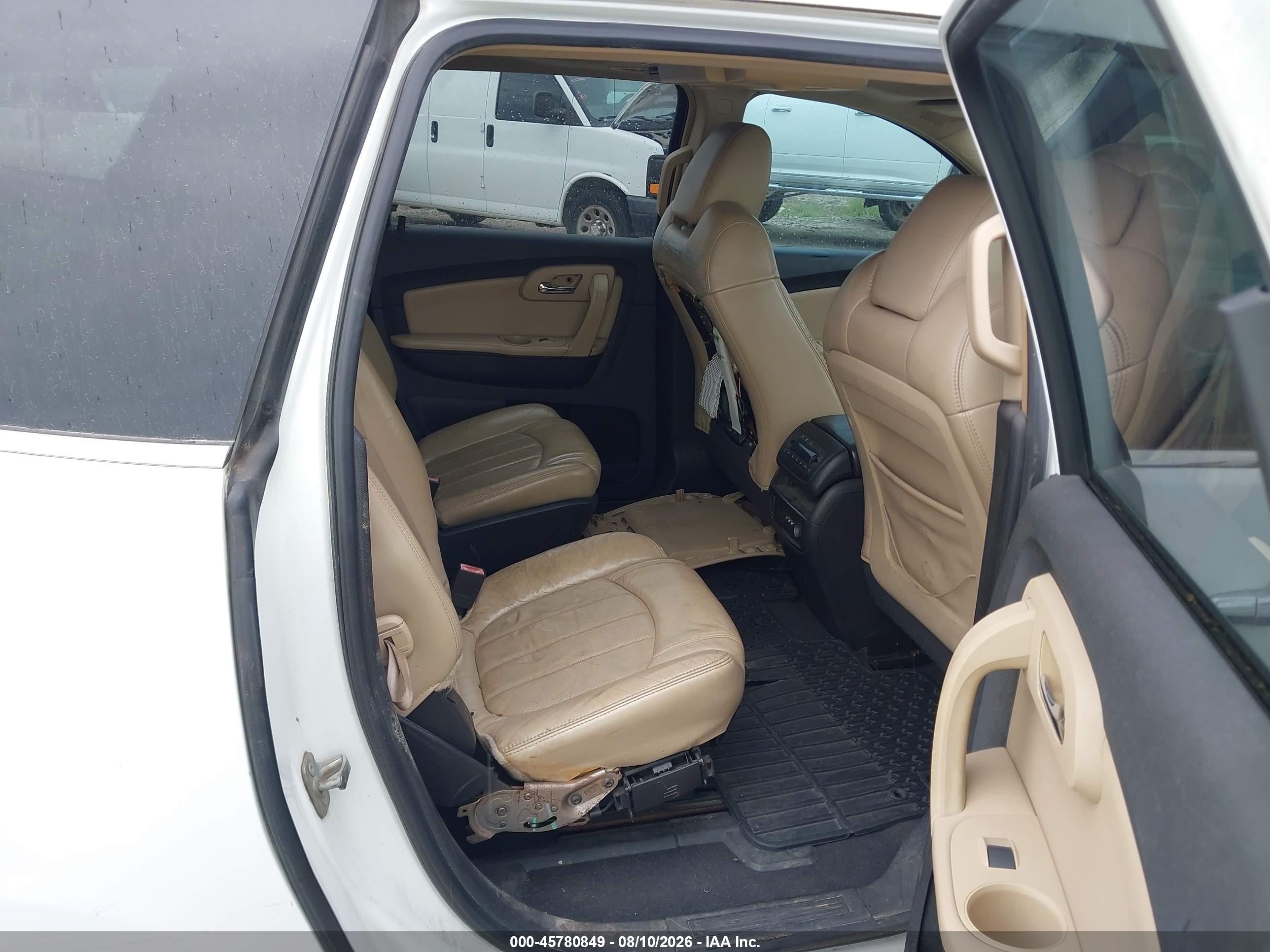 2009 Chevrolet Traverse Ltz White vin: 1GNER33DX9S137080