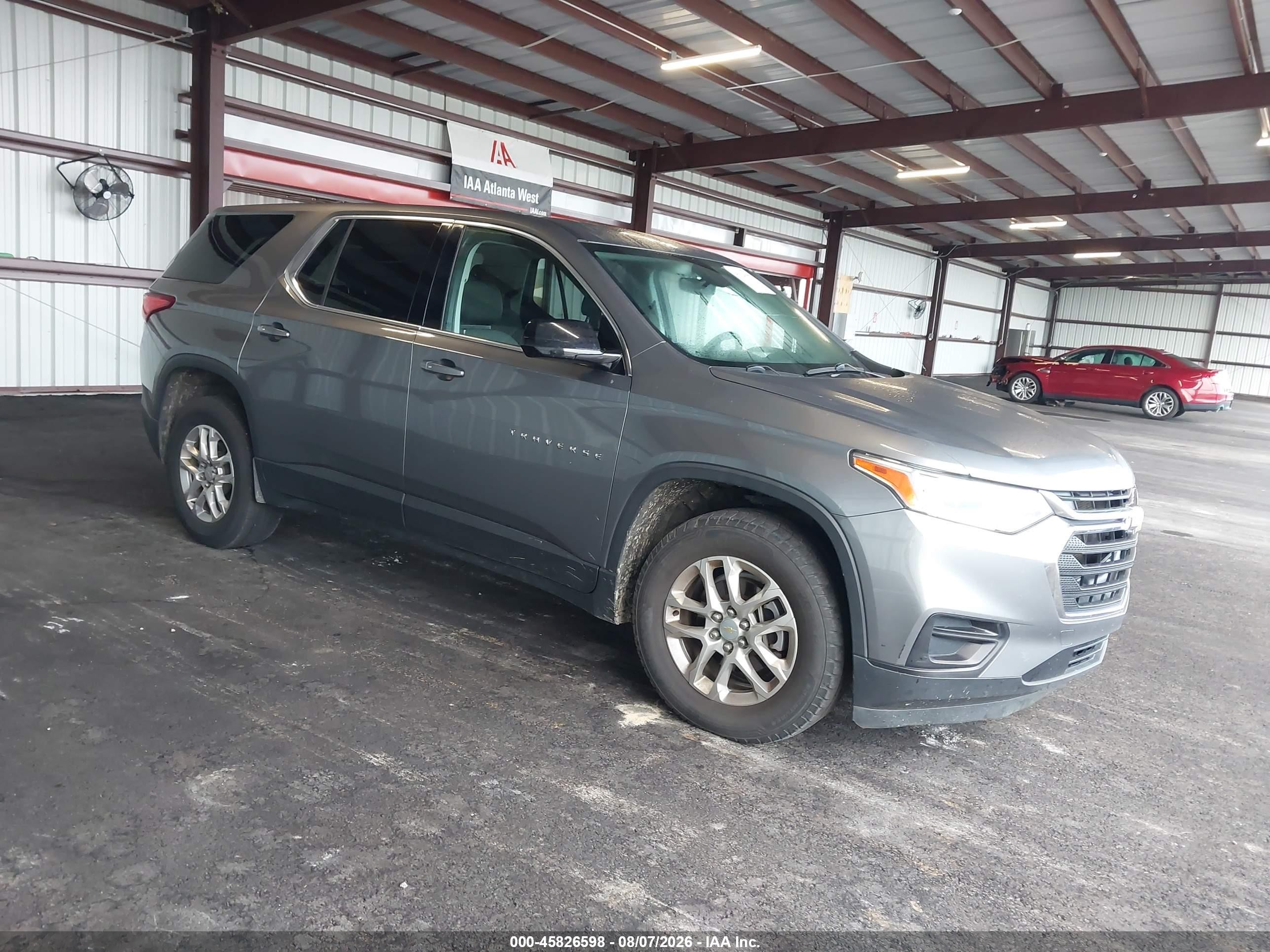 2020 Chevrolet Traverse Fwd Ls Light Blue vin: 1GNERFKW9LJ280538