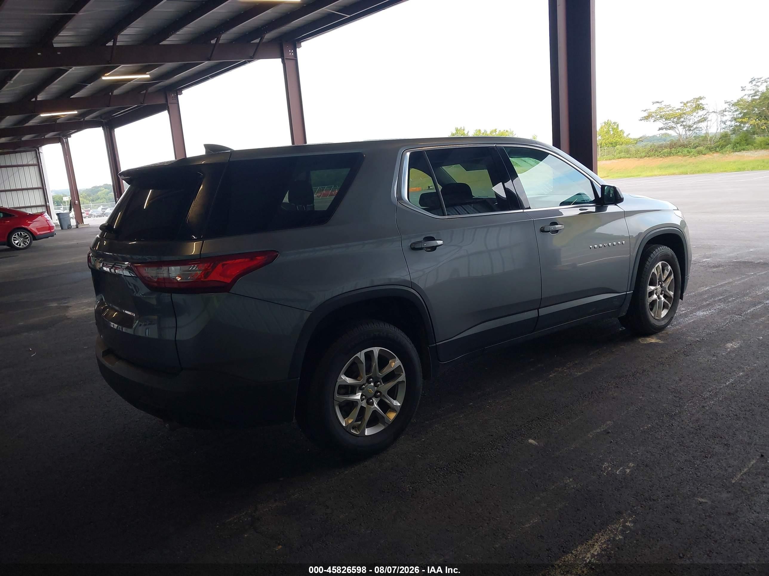 2020 Chevrolet Traverse Fwd Ls Light Blue vin: 1GNERFKW9LJ280538