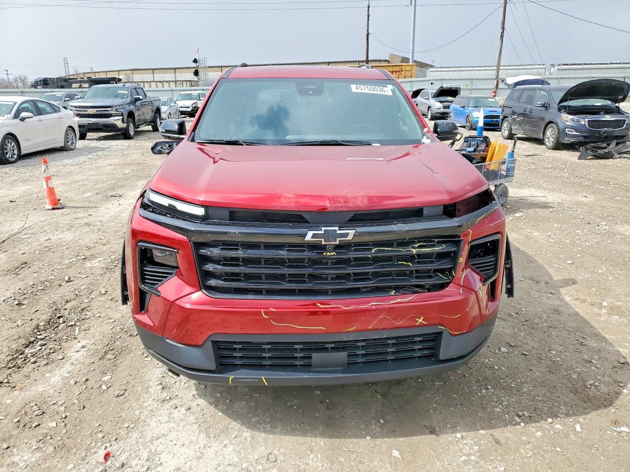 2024 Chevrolet Traverse Lt Red vin: 1GNERGKS6RJ245855