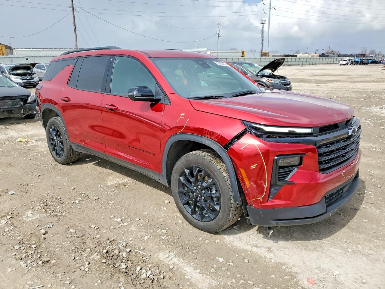 2024 Chevrolet Traverse Lt Red vin: 1GNERGKS6RJ245855