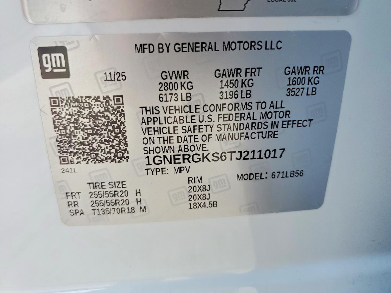 2026 Chevrolet Traverse Lt White vin: 1GNERGKS6TJ211017