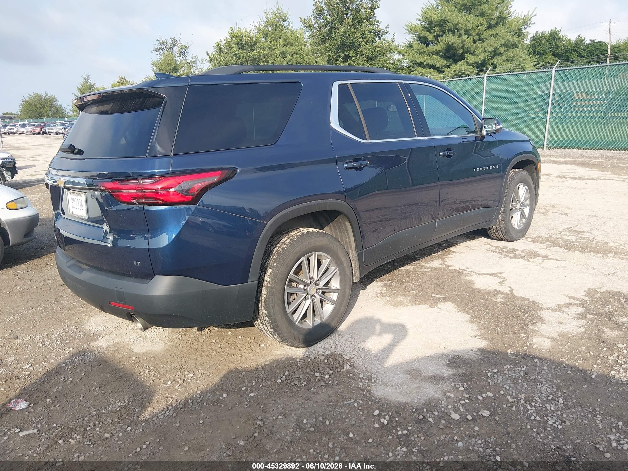 2023 Chevrolet Traverse Fwd Lt Cloth Blue vin: 1GNERGKW3PJ280935