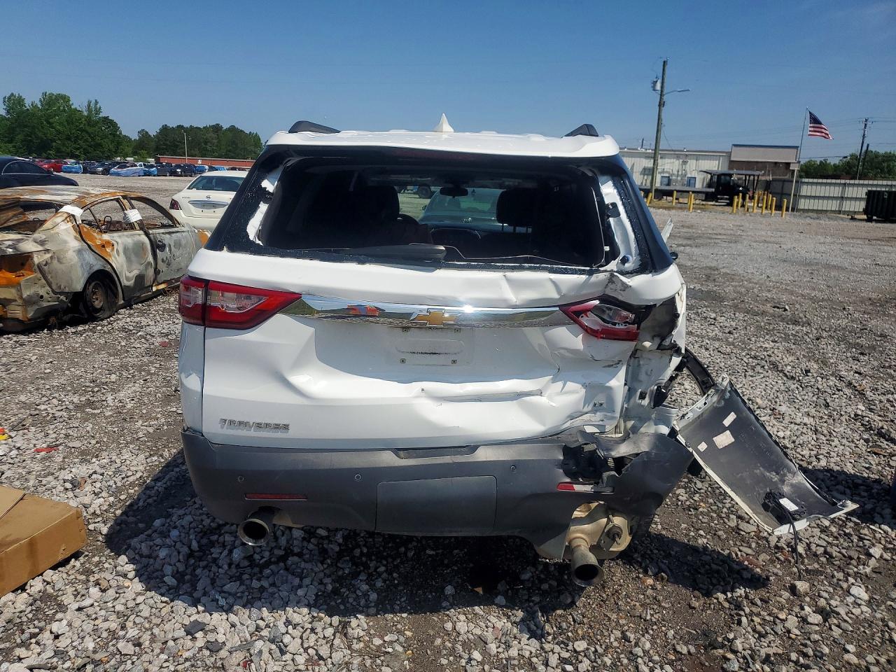 2020 Chevrolet Traverse Lt White vin: 1GNERGKW6LJ306518