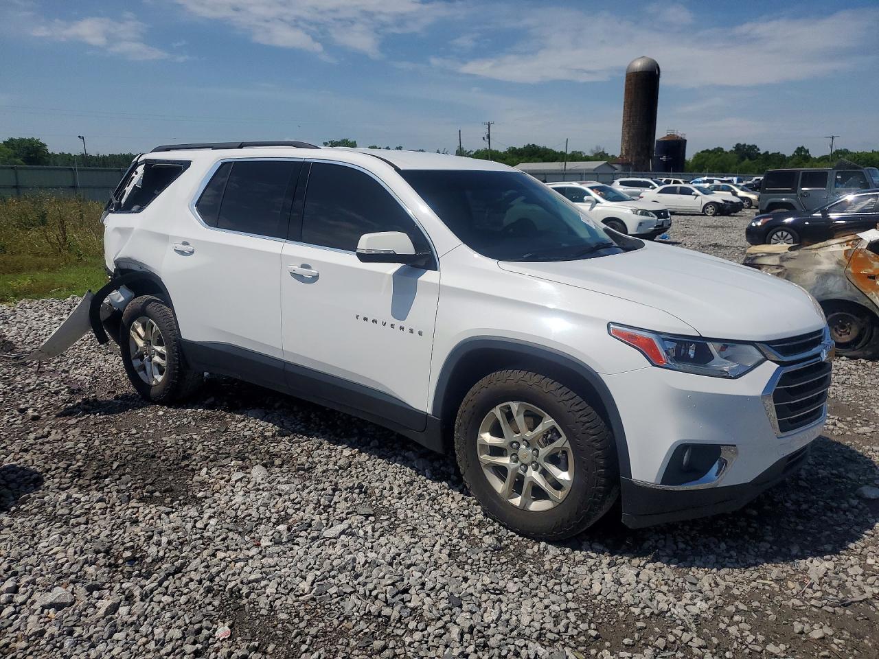 2020 Chevrolet Traverse Lt White vin: 1GNERGKW6LJ306518