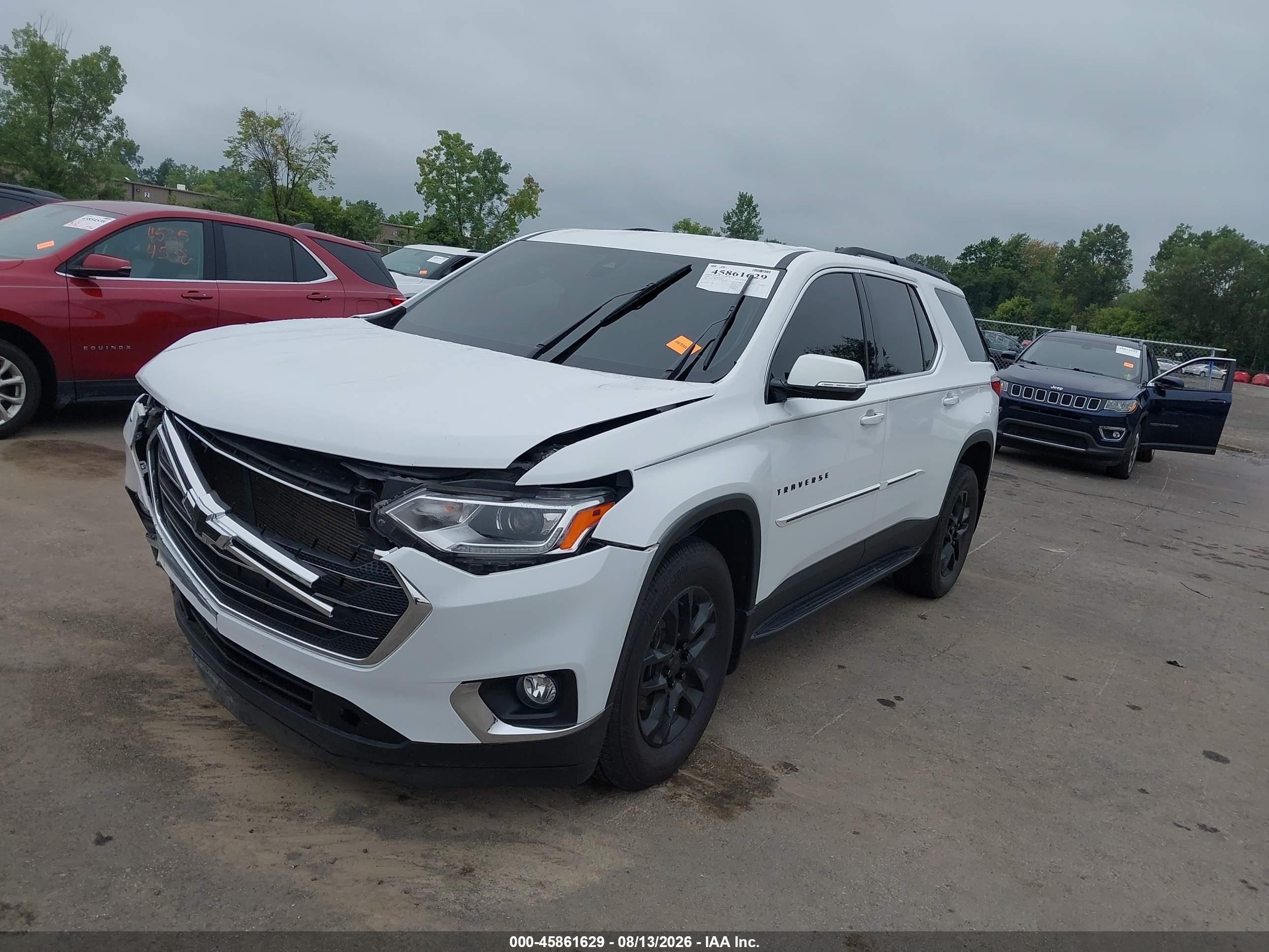 2020 Chevrolet Traverse Fwd Lt Cloth Белый vin: 1GNERGKW6LJ319821