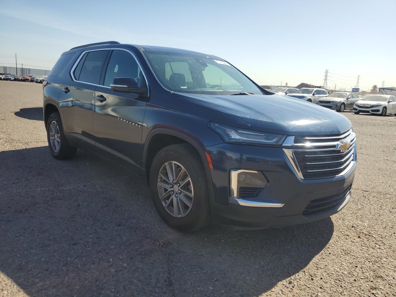 2023 Chevrolet Traverse Lt Blue vin: 1GNERGKW6PJ129216 Damage: Right Front Door, Dent(S) W/ Paint Dmg, 2 To 3 Inches