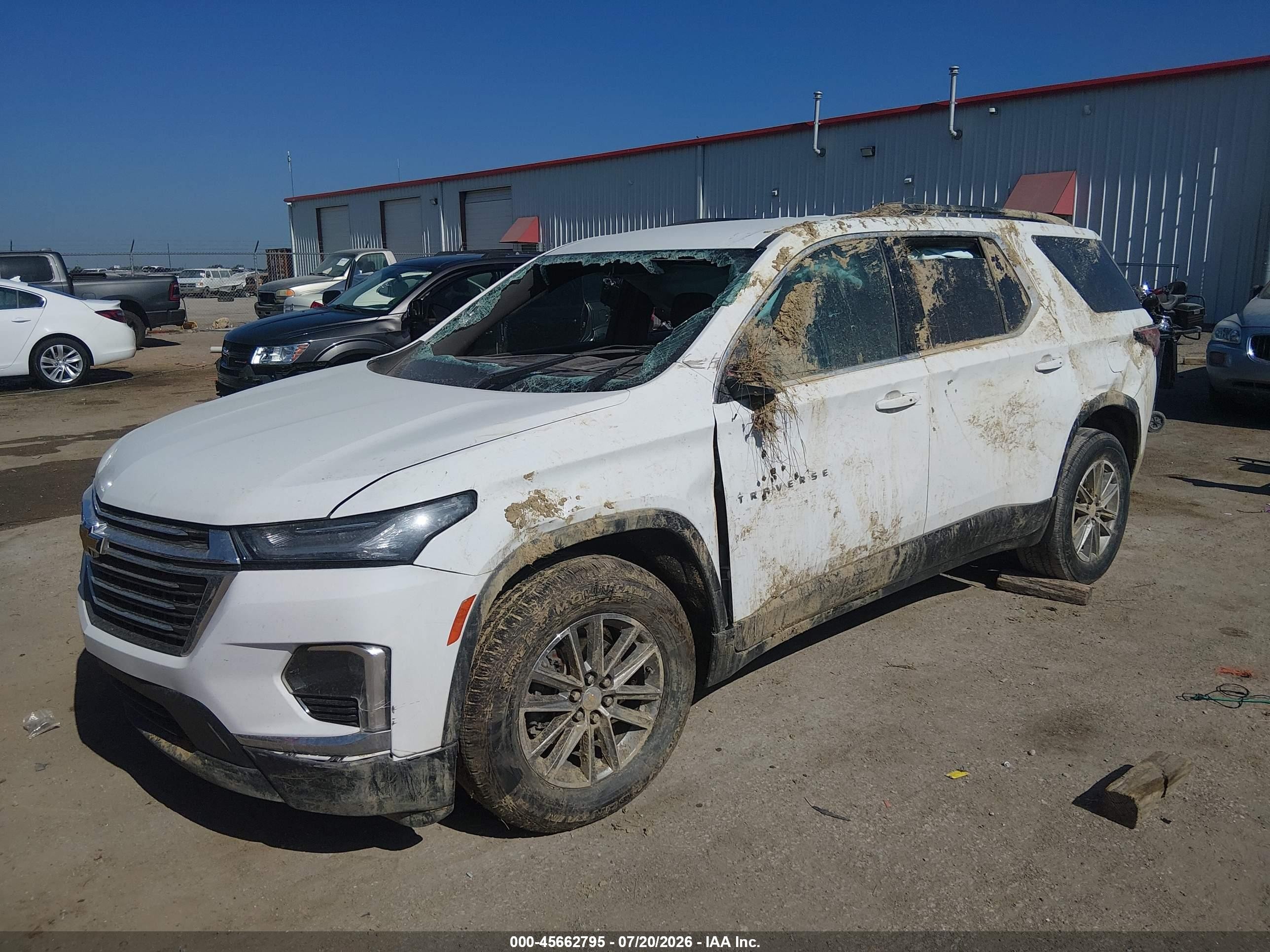 2023 Chevrolet Traverse Fwd Lt Cloth White vin: 1GNERGKW7PJ132318