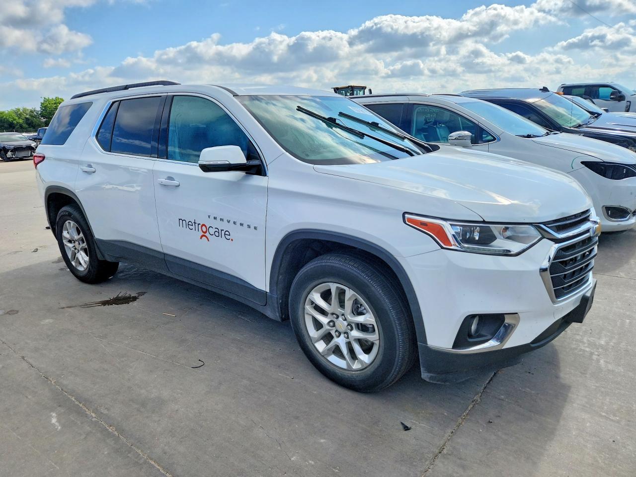 2020 Chevrolet Traverse Lt White vin: 1GNERGKW8LJ298910