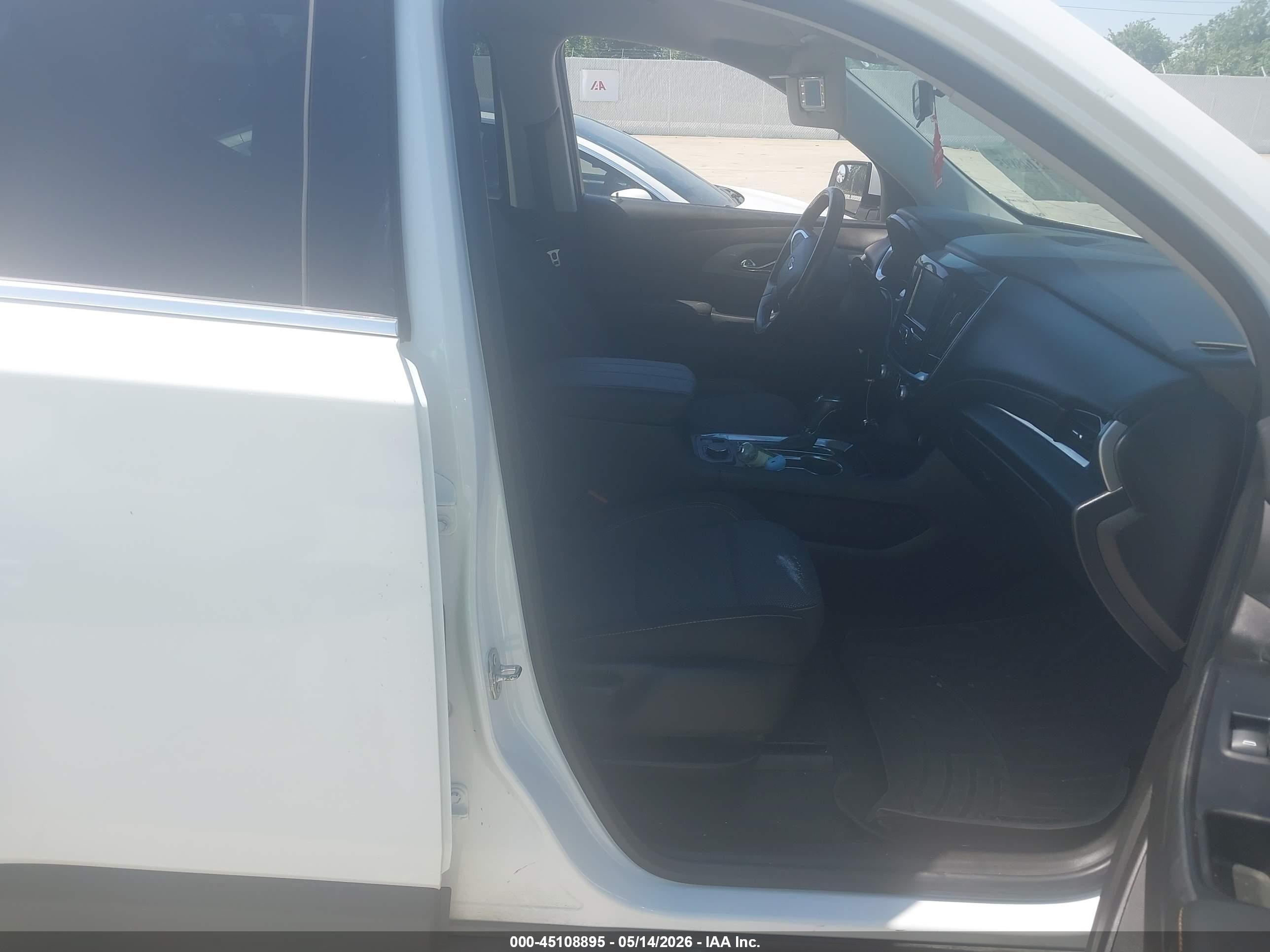 2019 Chevrolet Traverse 1lt White vin: 1GNERGKW9KJ201180