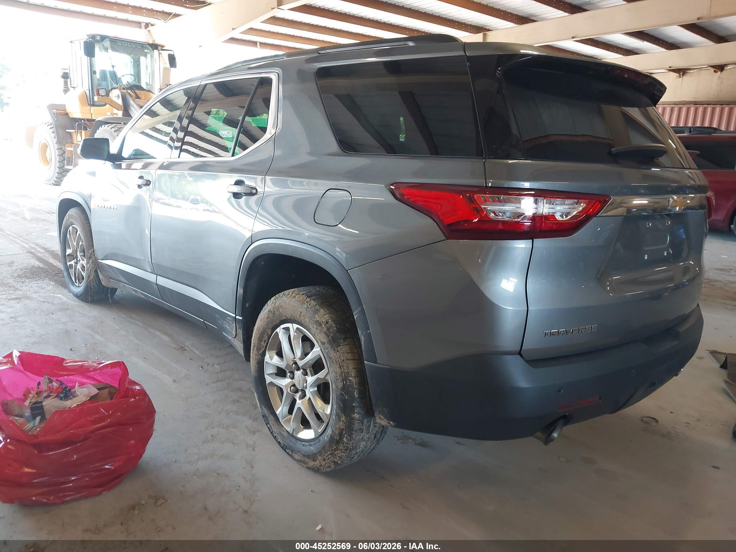 2019 Chevrolet Traverse 1lt Gray vin: 1GNERGKWXKJ154807