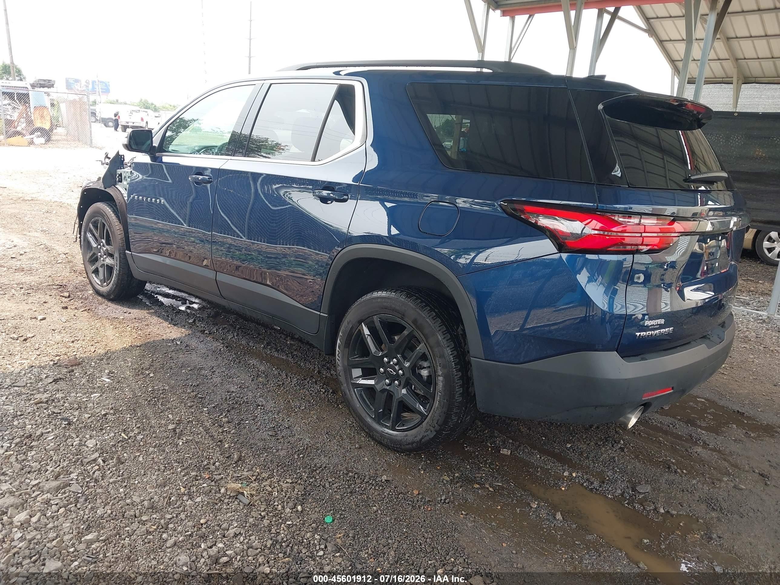 2023 Chevrolet Traverse Fwd Lt Cloth Blue vin: 1GNERGKWXPJ294167