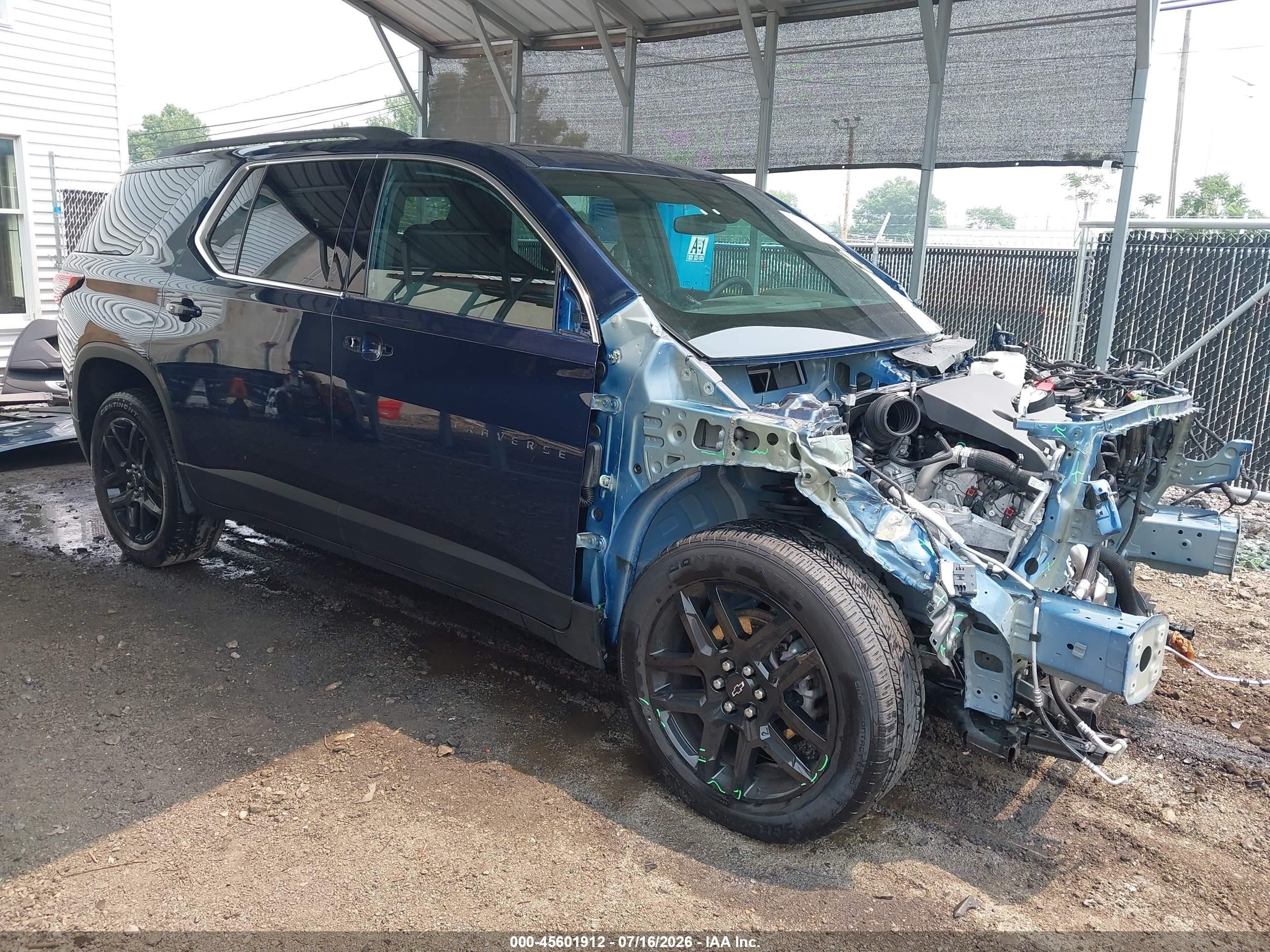2023 Chevrolet Traverse Fwd Lt Cloth Blue vin: 1GNERGKWXPJ294167