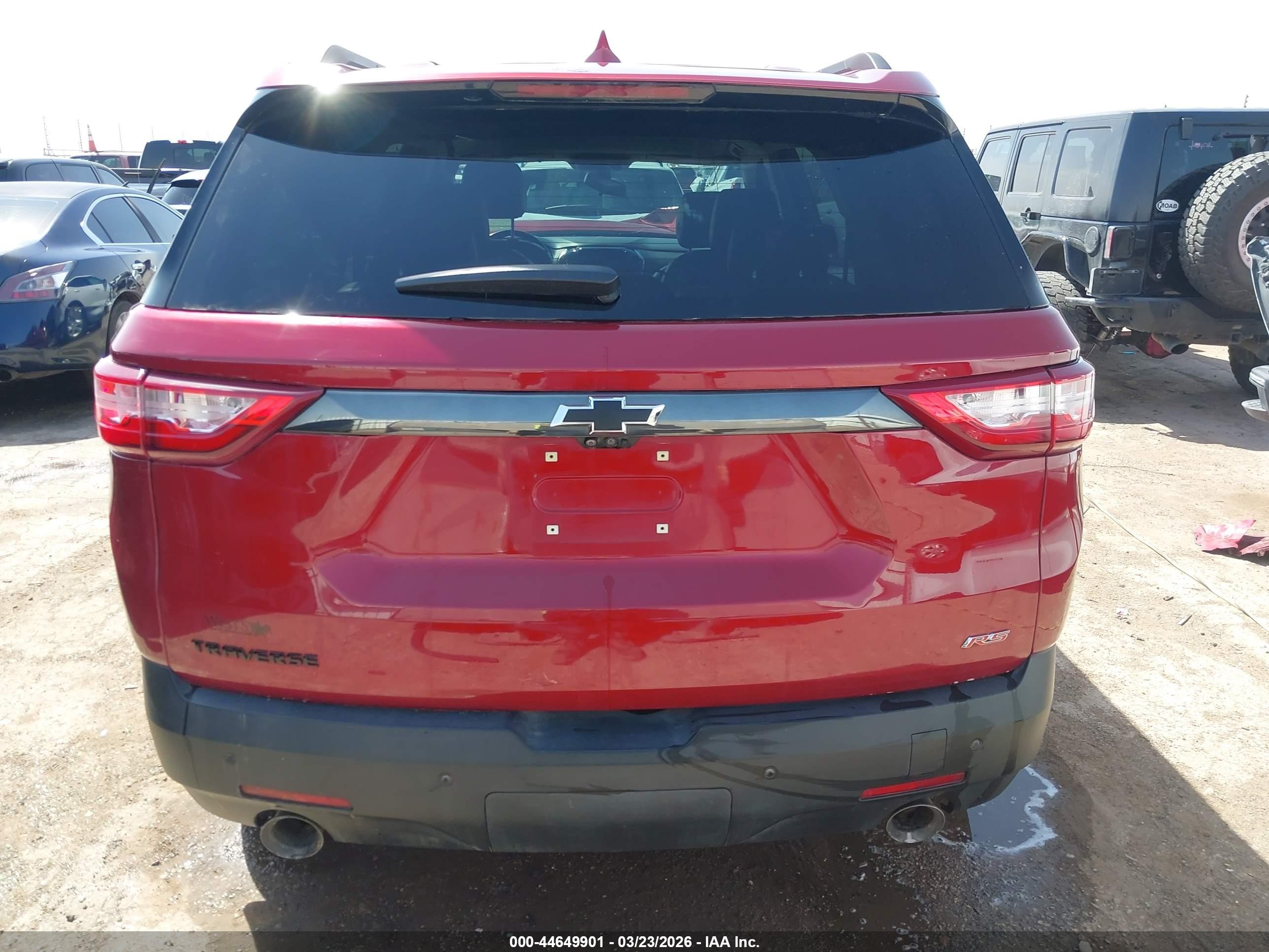 2021 Chevrolet Traverse Fwd Rs Red vin: 1GNERJKW0MJ137952