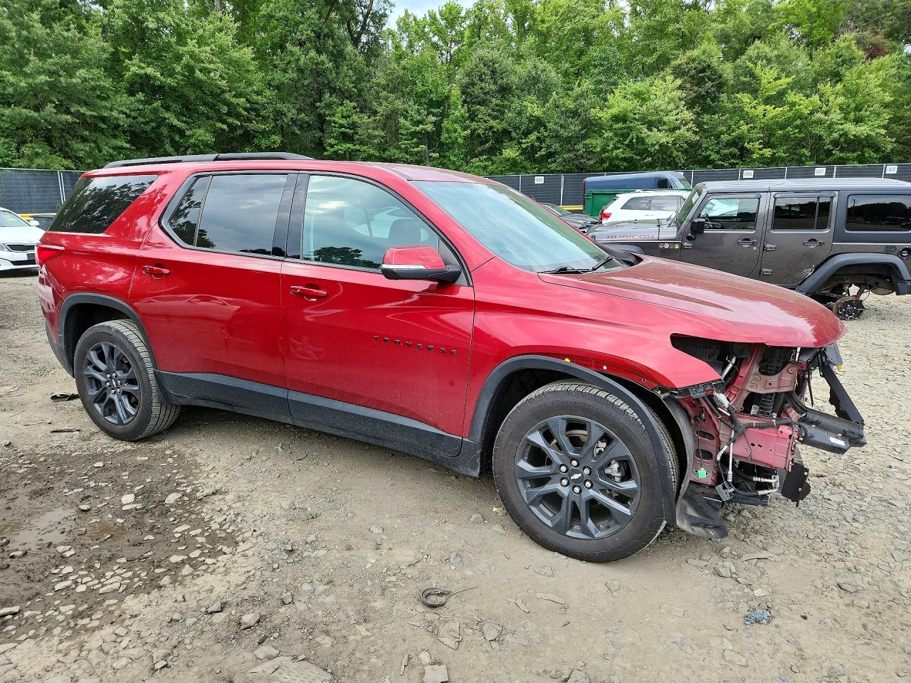 2021 Chevrolet Traverse Rs Red vin: 1GNERJKW0MJ210415