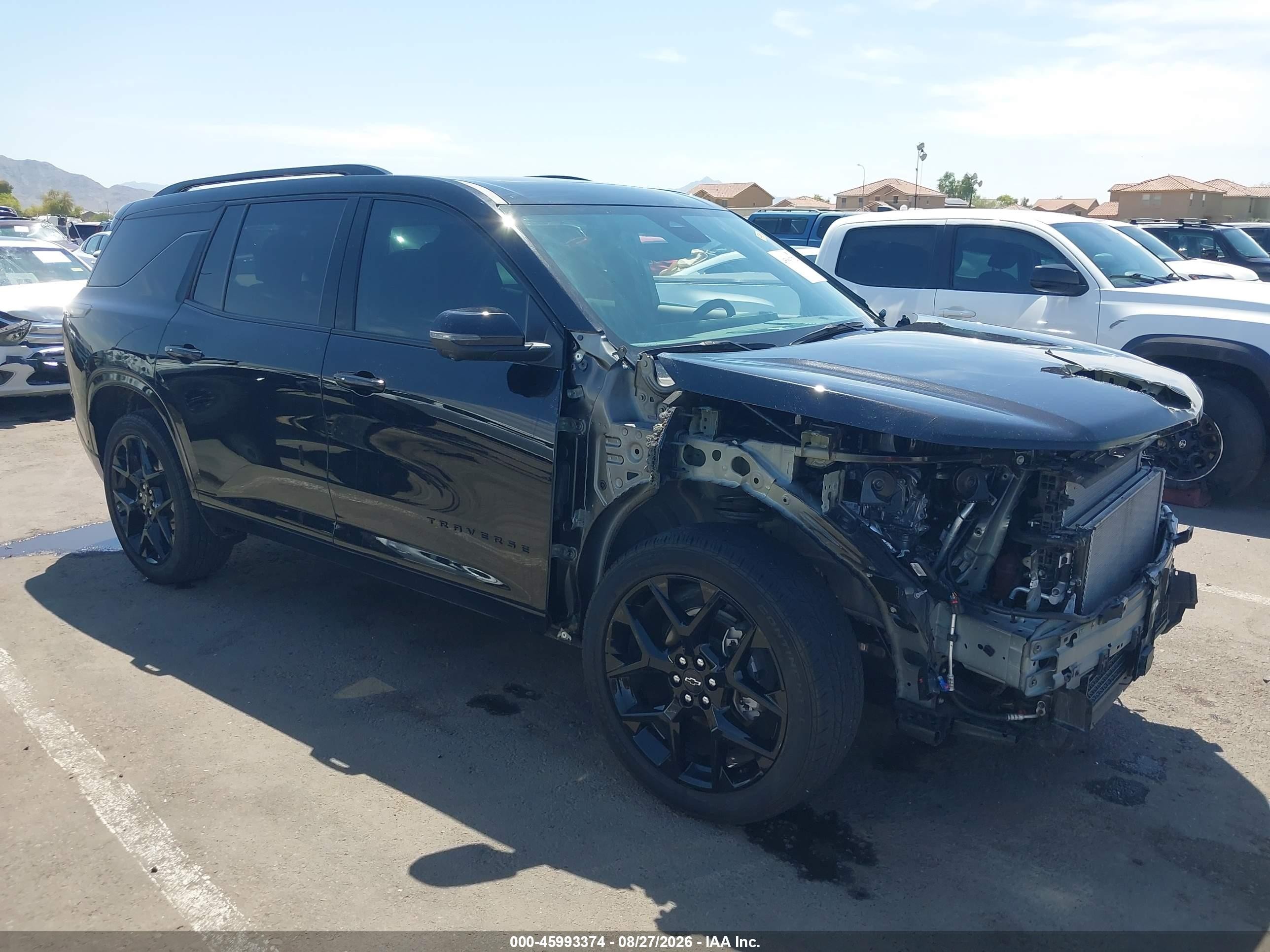 2024 Chevrolet Traverse Fwd Rs Black vin: 1GNERLKS8RJ220979
