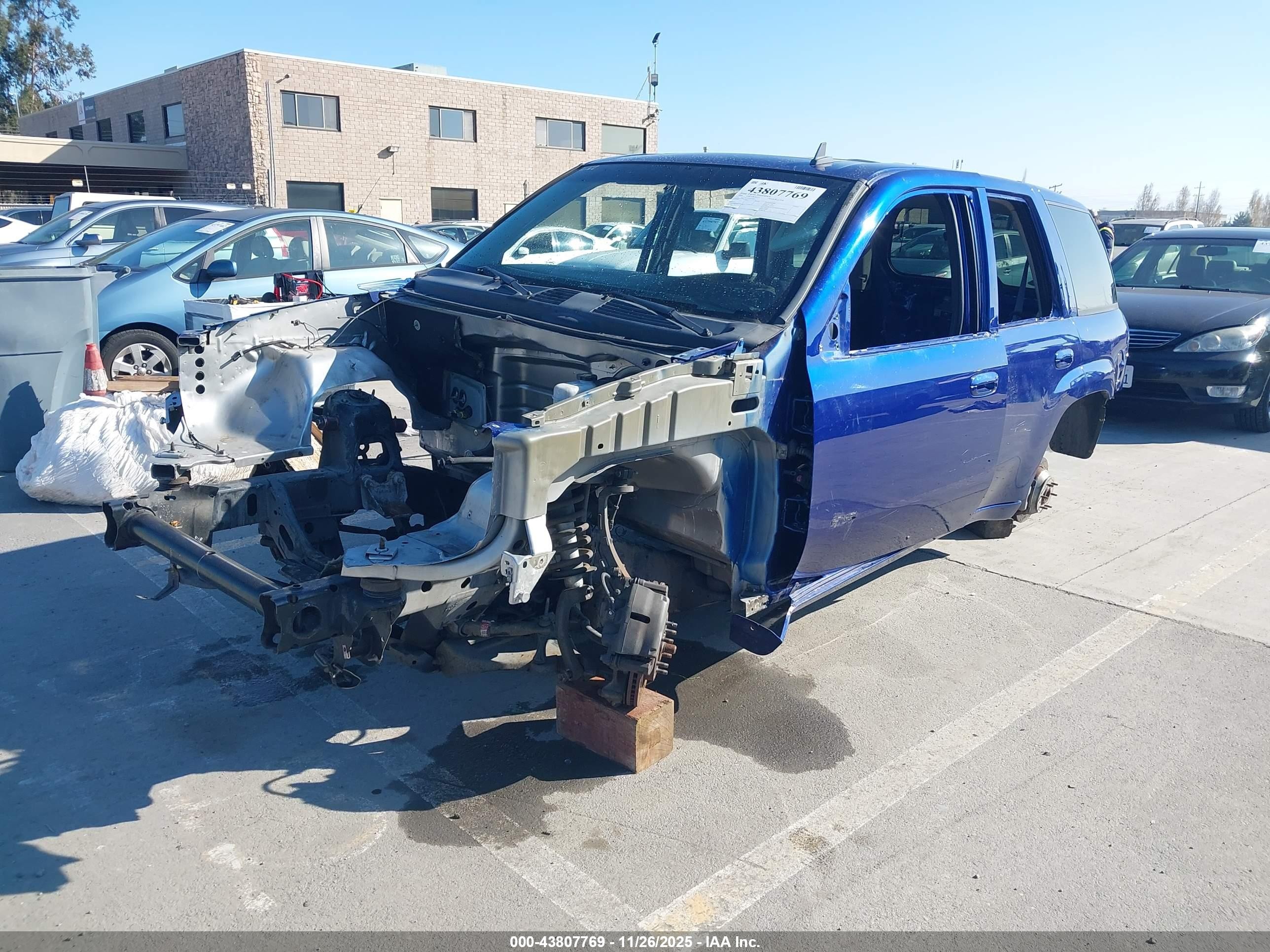 2008 Chevrolet Trailblazer Ss Blue vin: 1GNES13H782218631