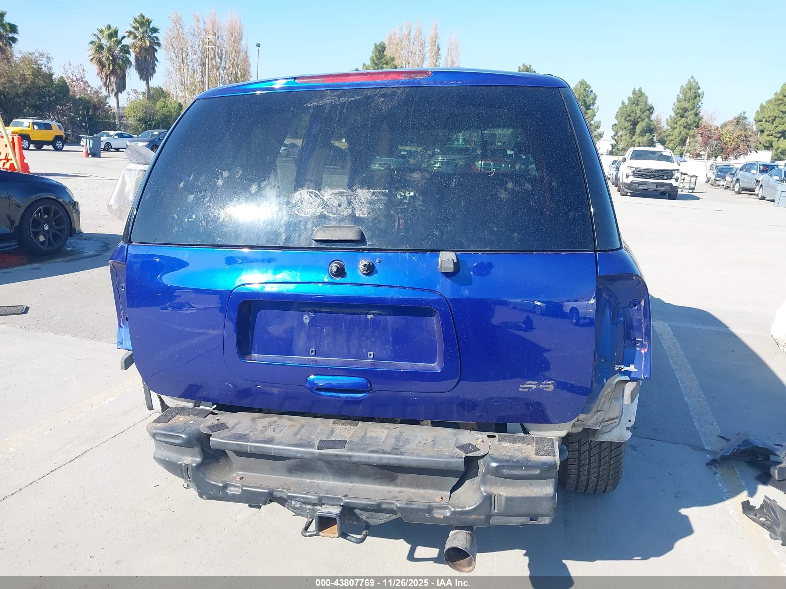 2008 Chevrolet Trailblazer Ss Blue vin: 1GNES13H782218631