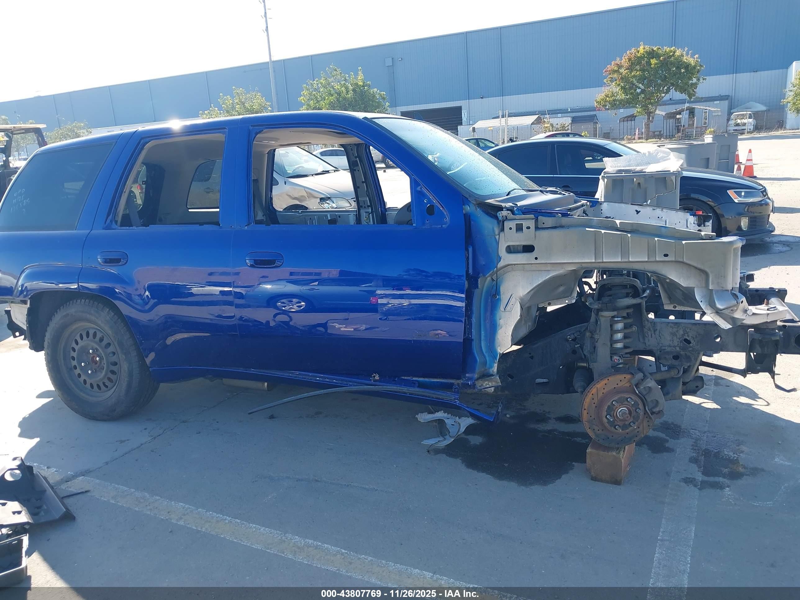 2008 Chevrolet Trailblazer Ss Blue vin: 1GNES13H782218631