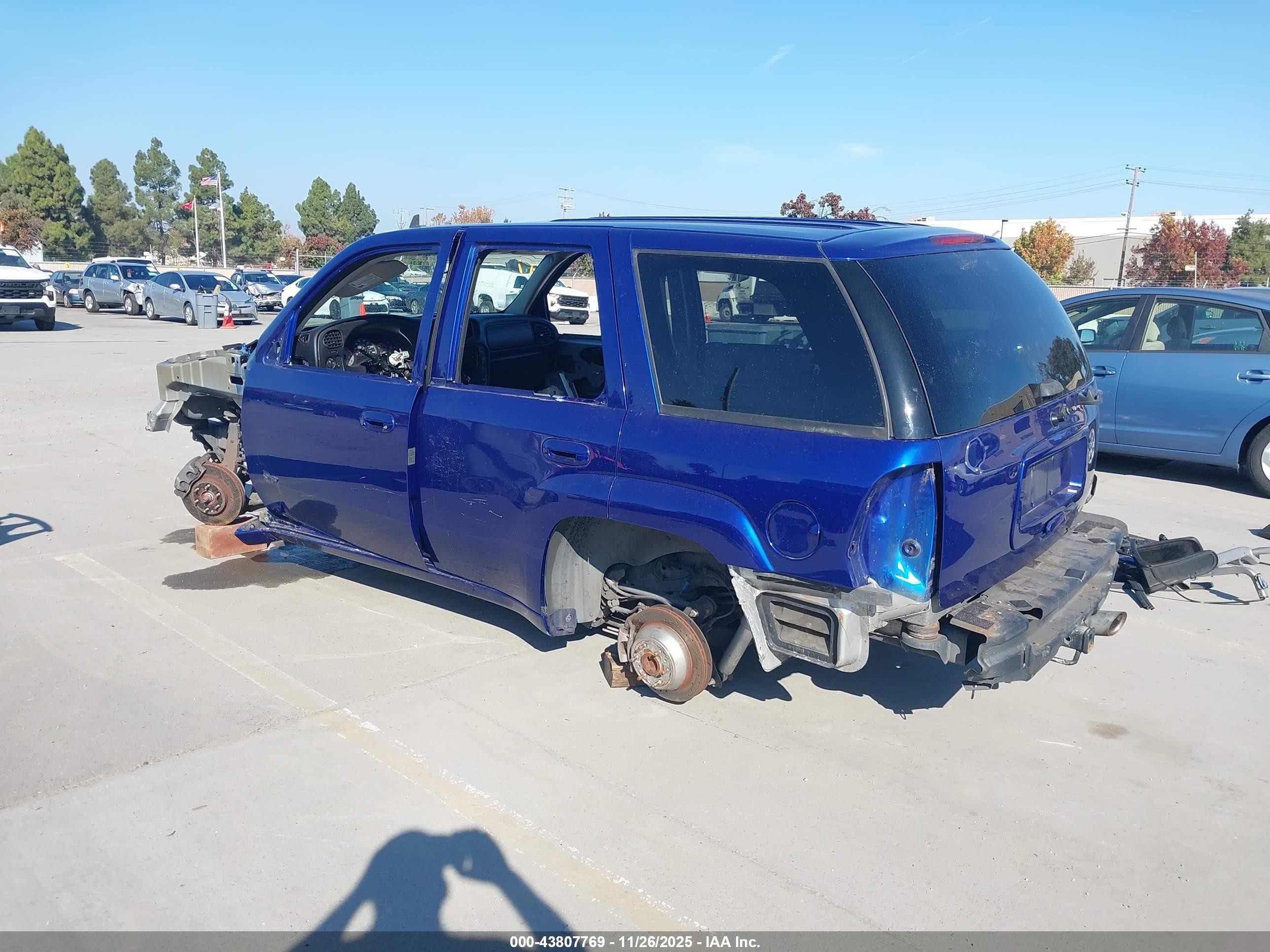 2008 Chevrolet Trailblazer Ss Blue vin: 1GNES13H782218631