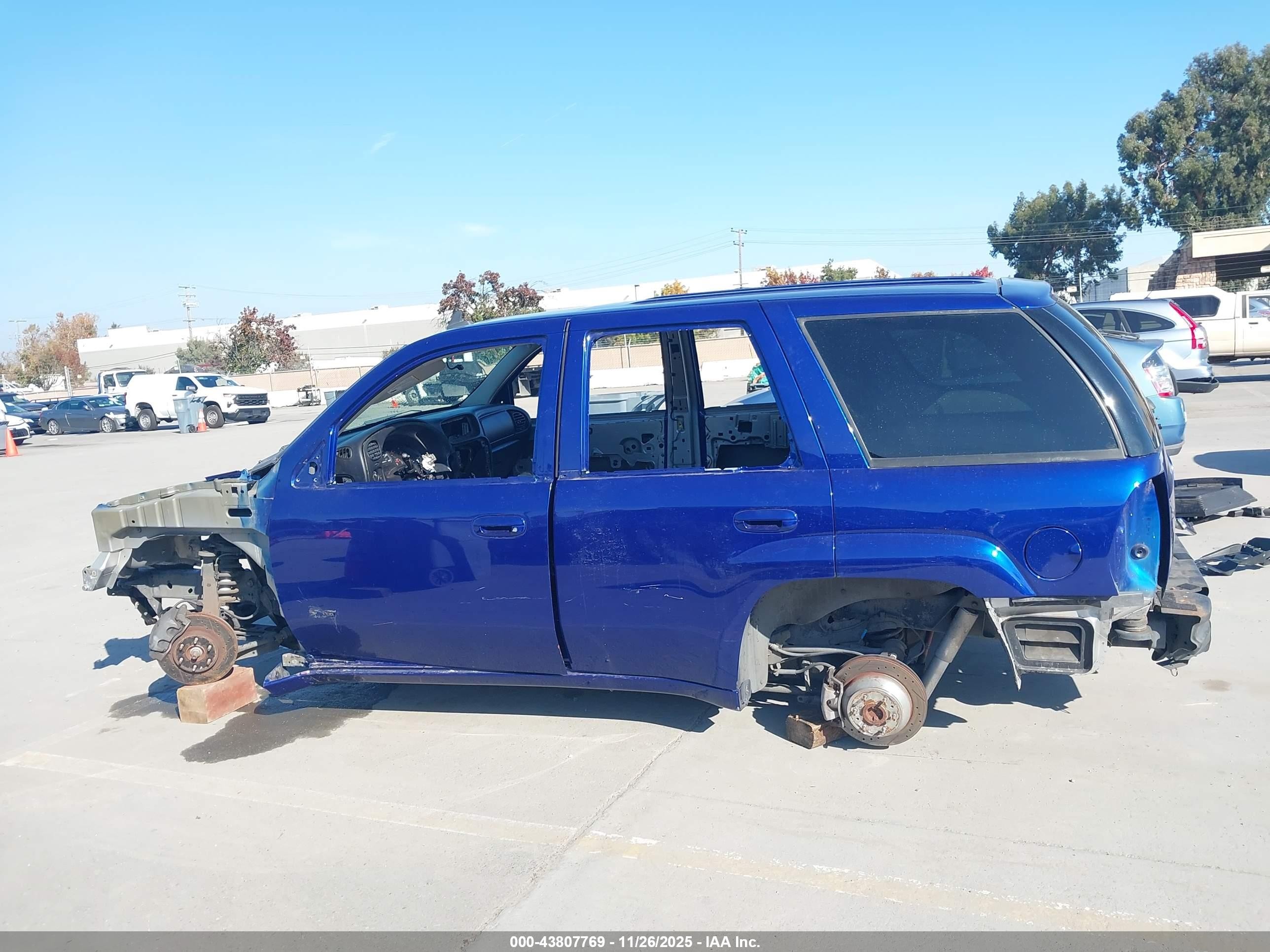 2008 Chevrolet Trailblazer Ss Blue vin: 1GNES13H782218631