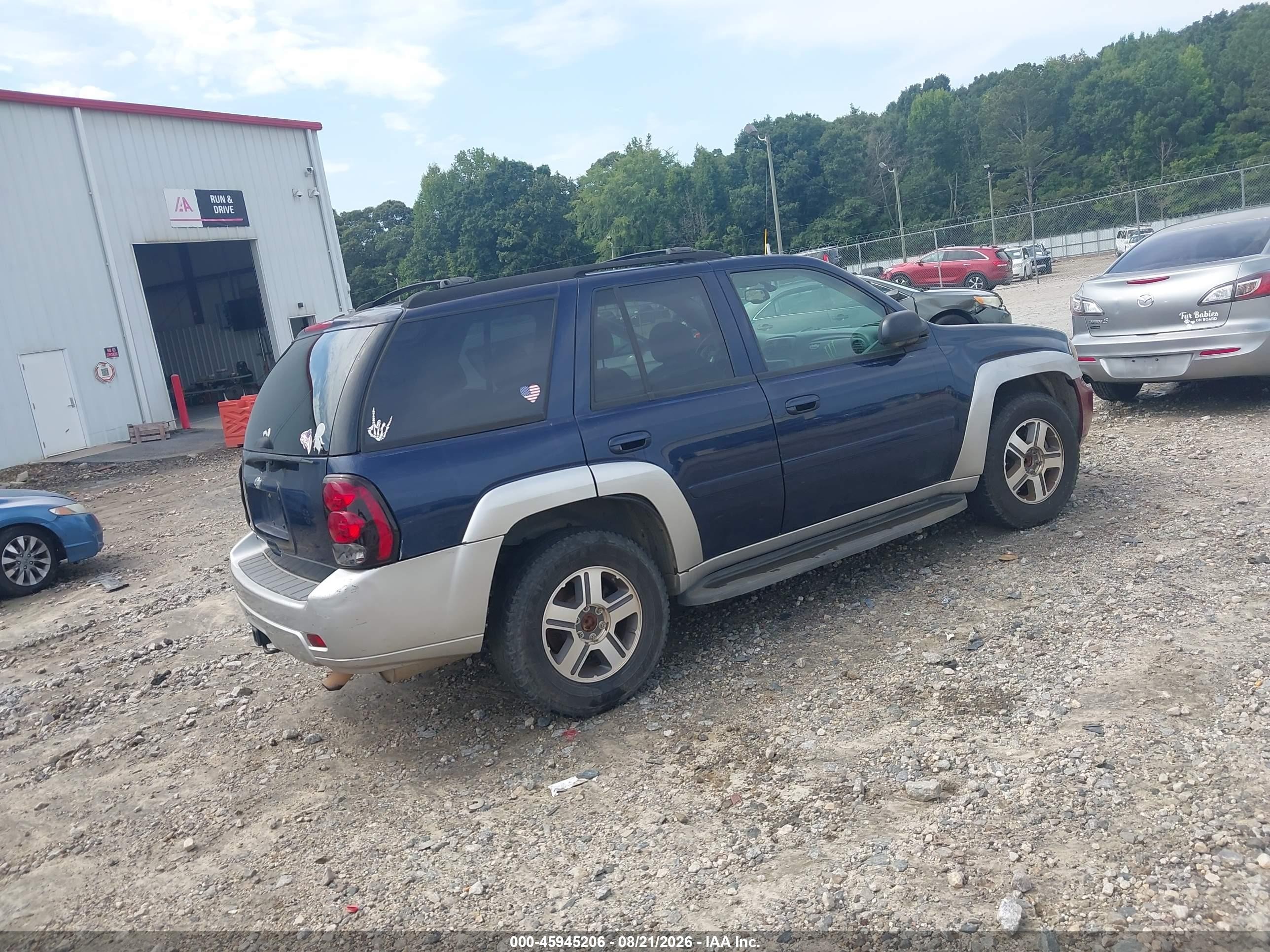 2007 Chevrolet Trailblazer Lt Blue vin: 1GNES13M272257980