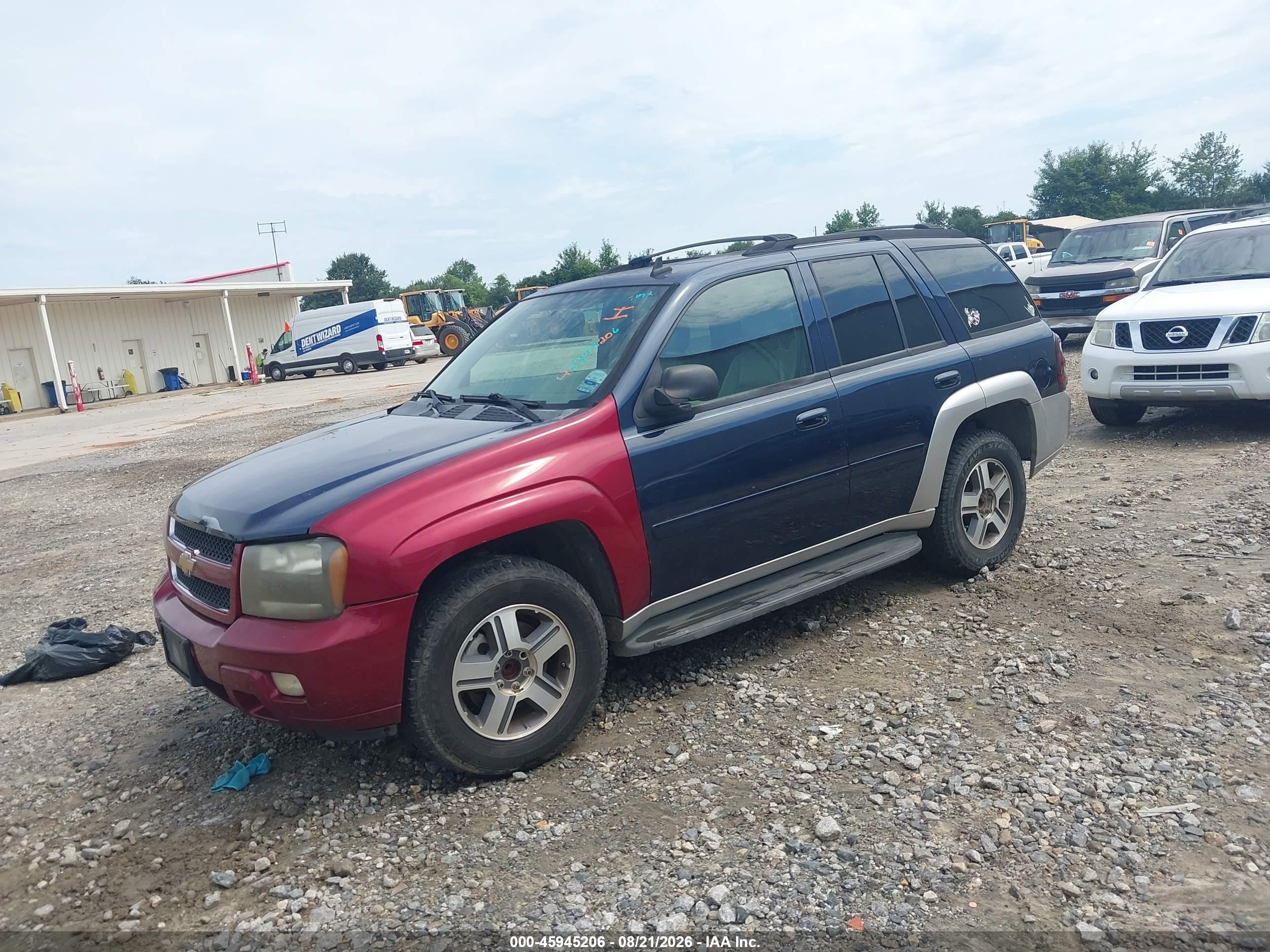 2007 Chevrolet Trailblazer Lt Blue vin: 1GNES13M272257980