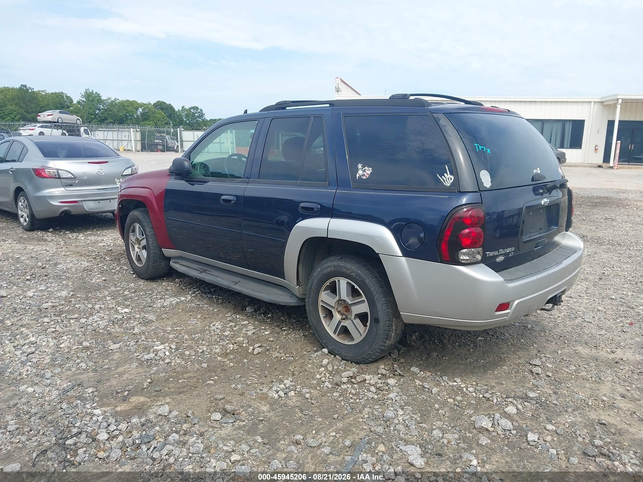 2007 Chevrolet Trailblazer Lt Blue vin: 1GNES13M272257980