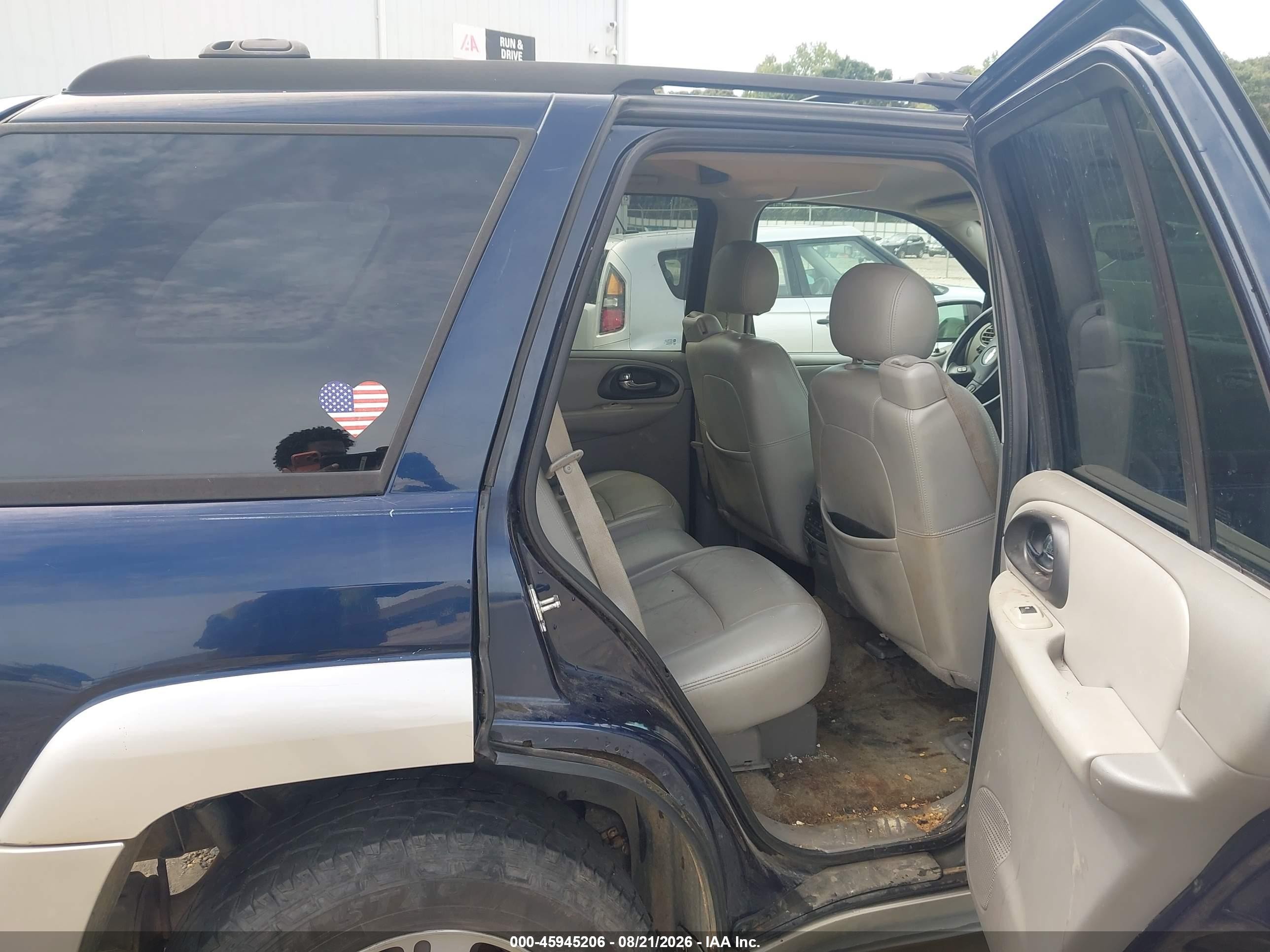 2007 Chevrolet Trailblazer Lt Blue vin: 1GNES13M272257980