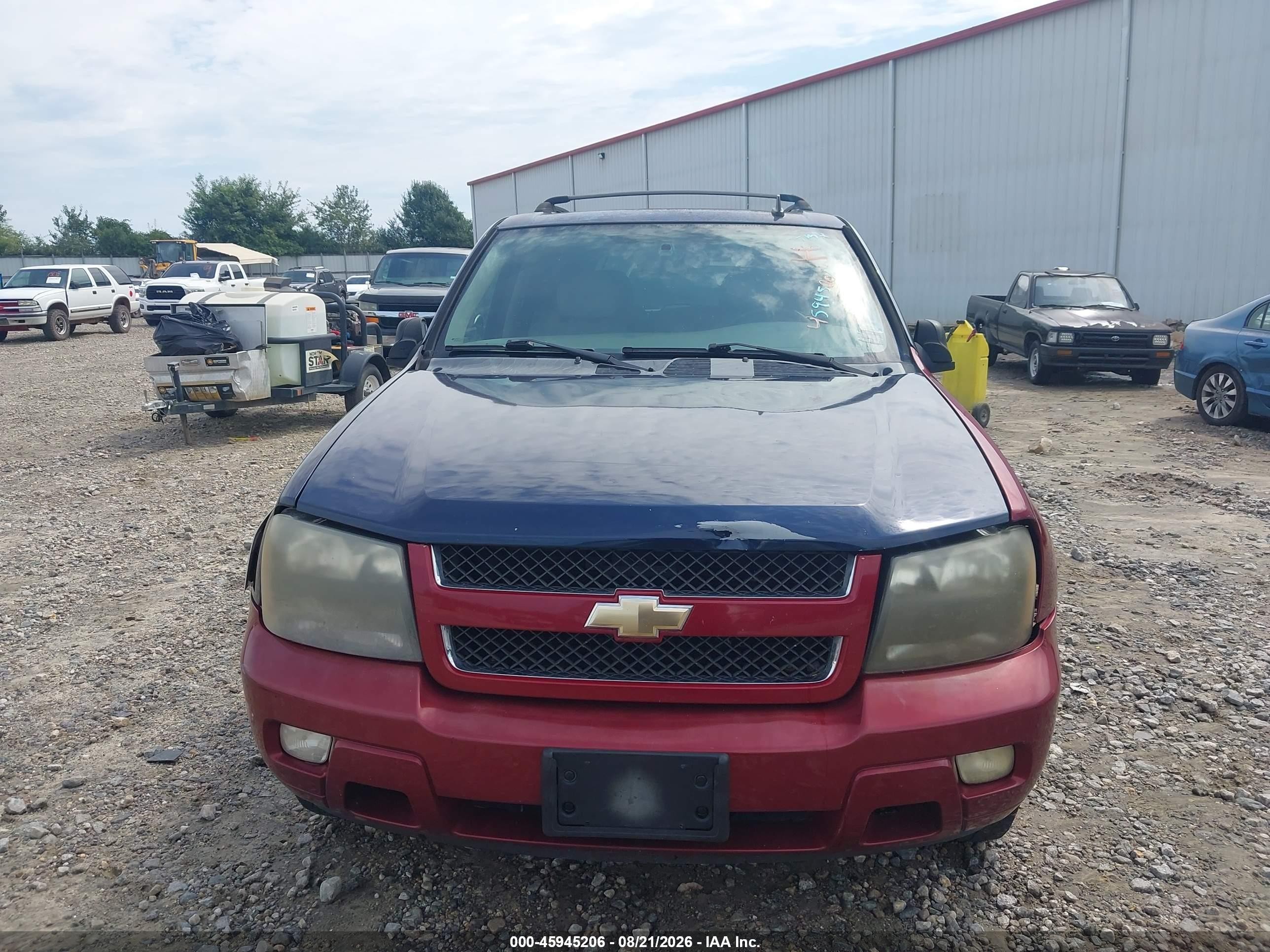 2007 Chevrolet Trailblazer Lt Blue vin: 1GNES13M272257980